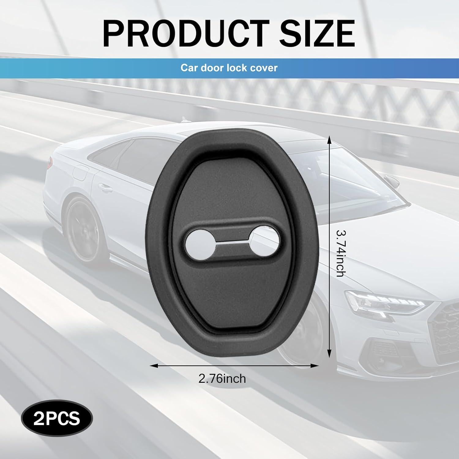 Protector de Cerradura de Puerta de Coche cerfioo 2 PCS Silicona