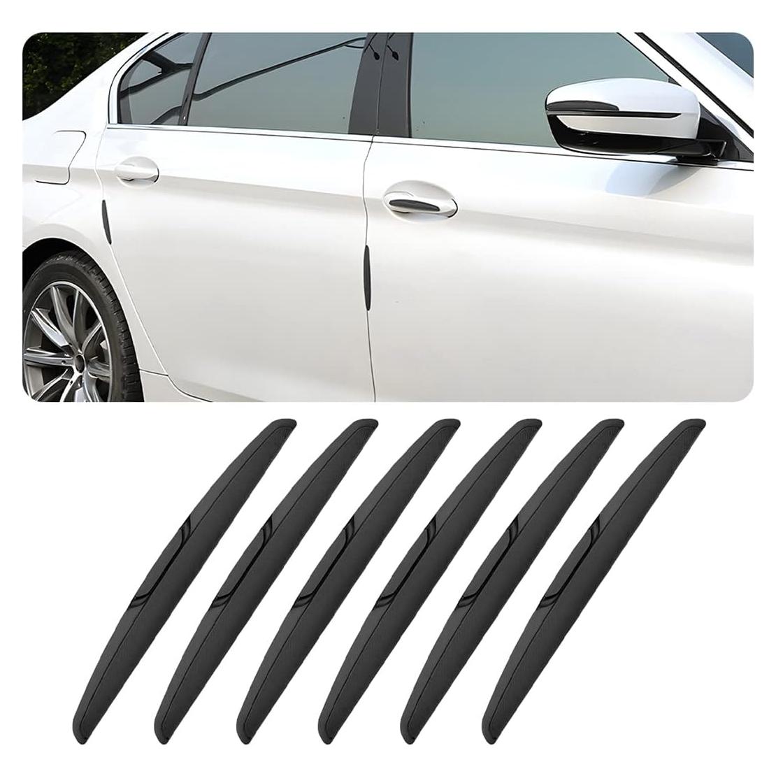 6 Piezas Protector de Bordes de Puerta de Coche AICEL Negro