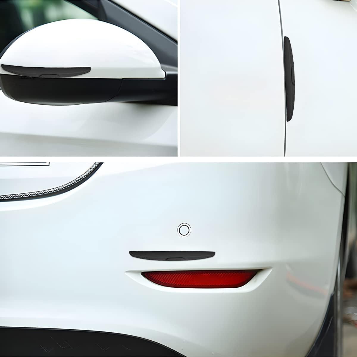 6 Piezas Protector de Bordes de Puerta de Coche AICEL Negro