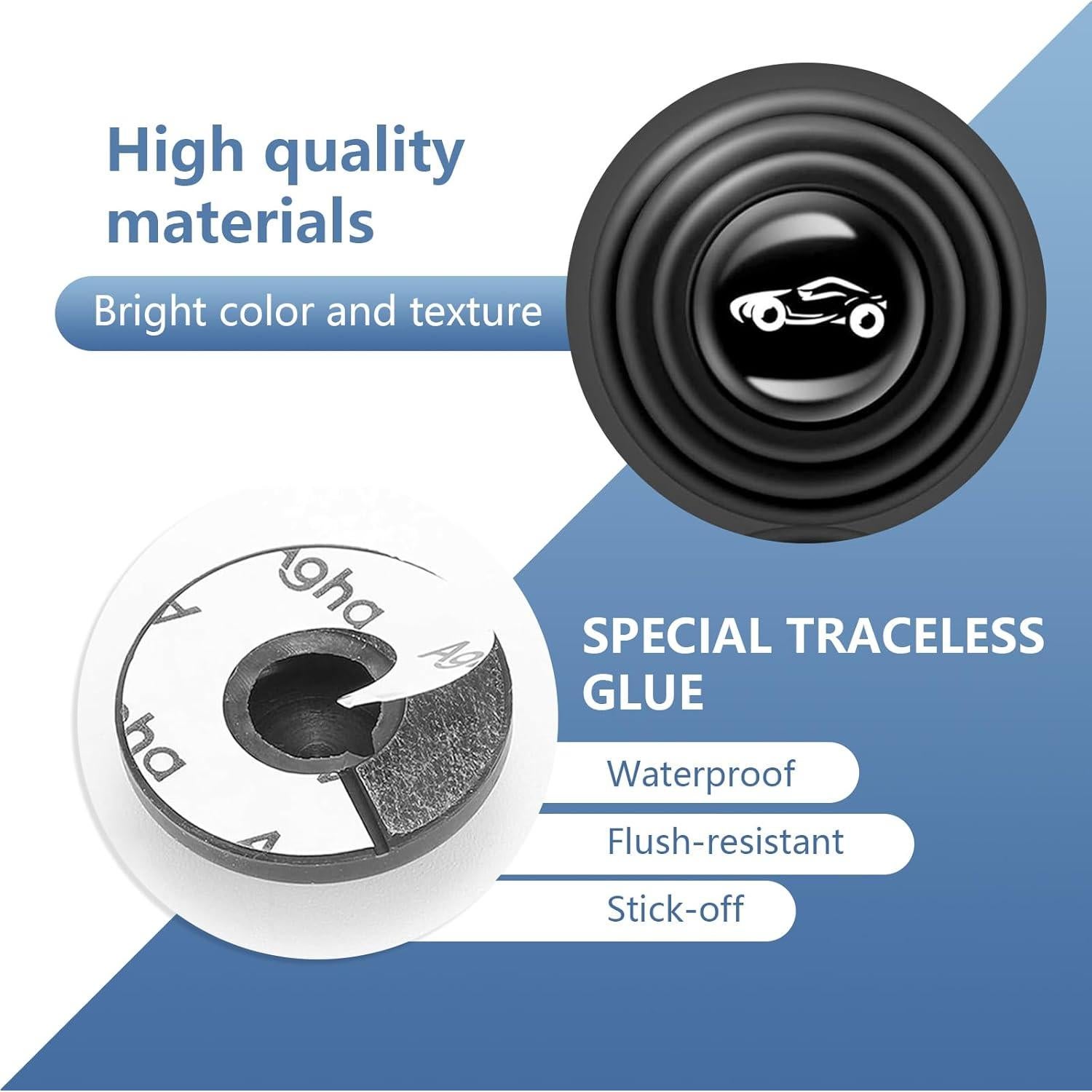 Pack 30 Almohadillas de Silicona para Puertas de Coche Lekudo