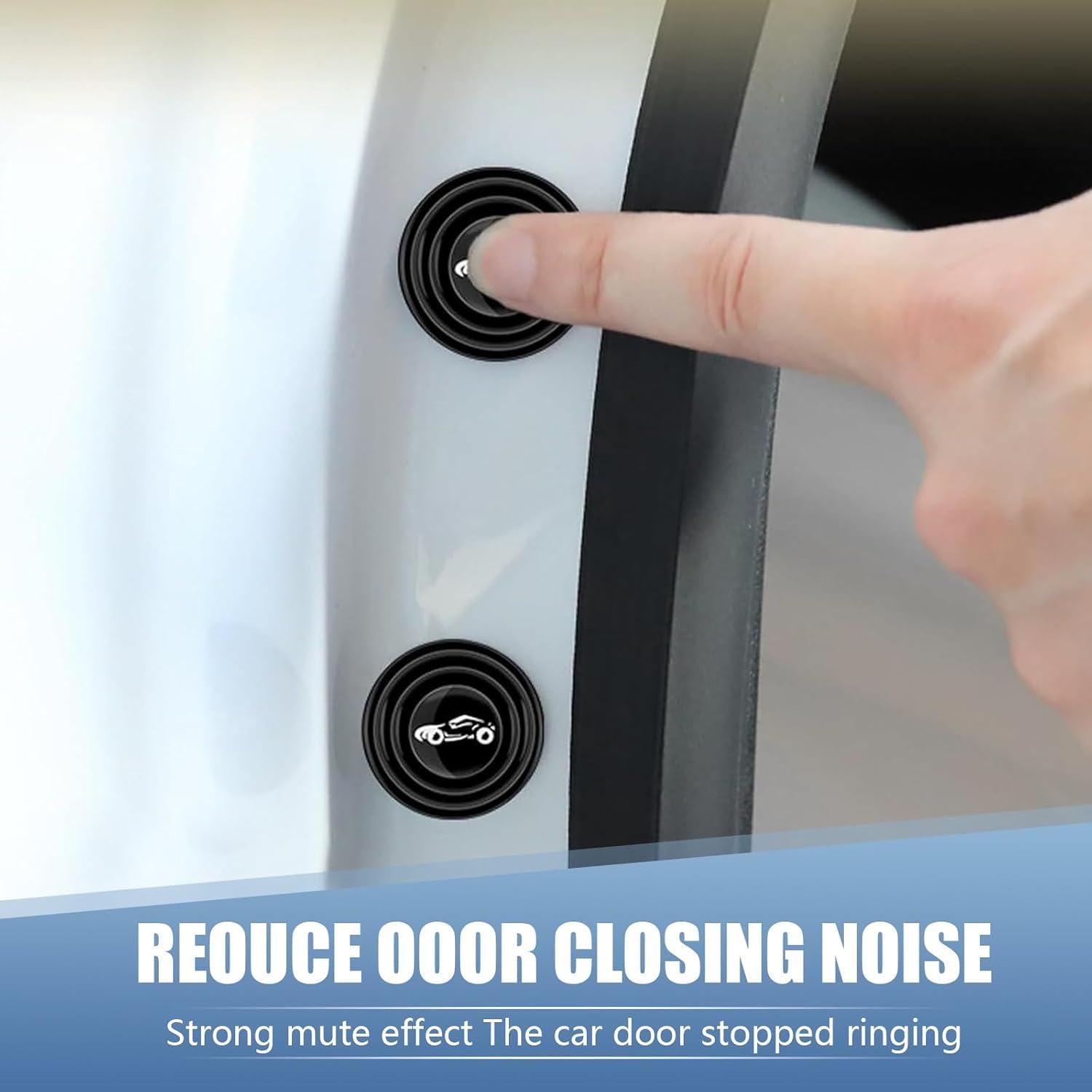 Pack 30 Almohadillas de Silicona para Puertas de Coche Lekudo