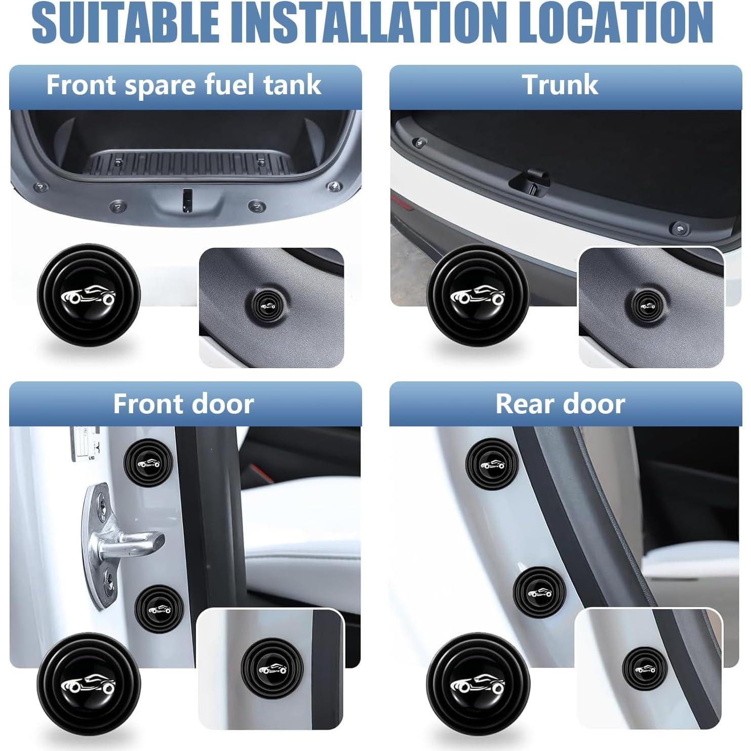 Pack 30 Almohadillas de Silicona para Puertas de Coche Lekudo