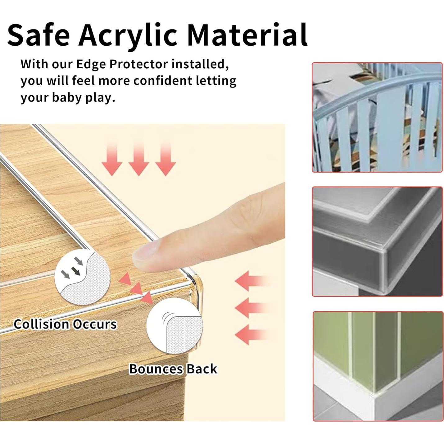 Tira Protectora de Borde Transparente KAIYUER 3.00 m PVC