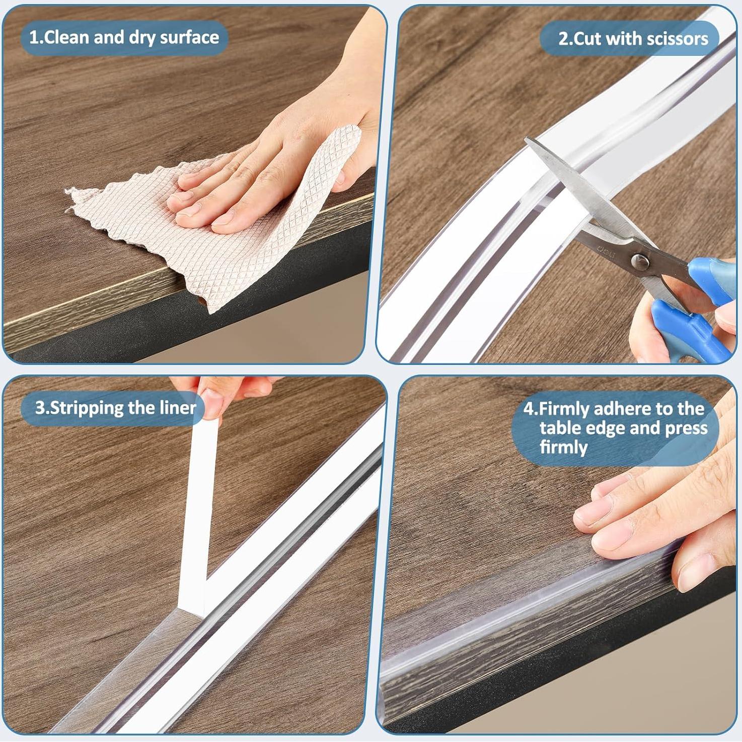 Protector de Esquinas y Bordes POIKSHARK 2M Transparente