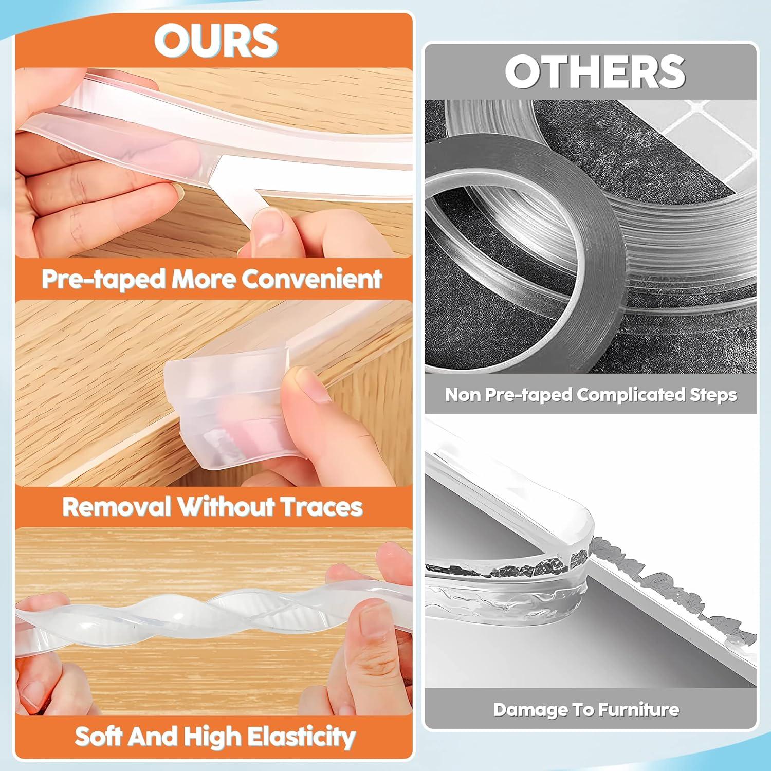 Protector de Bordes Loiion 1m Silicona Transparente para Muebles