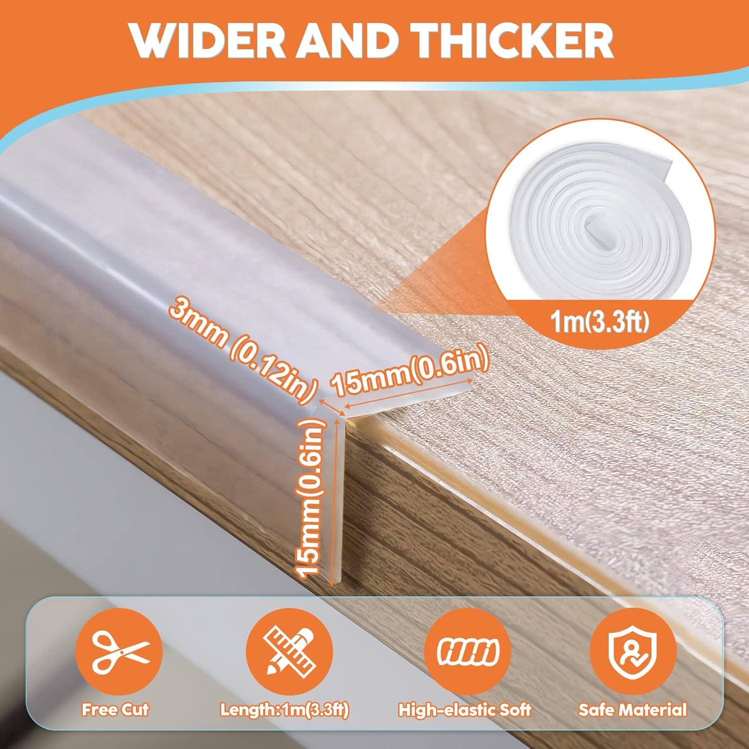 Protector de Bordes Loiion 1m Silicona Transparente para Muebles