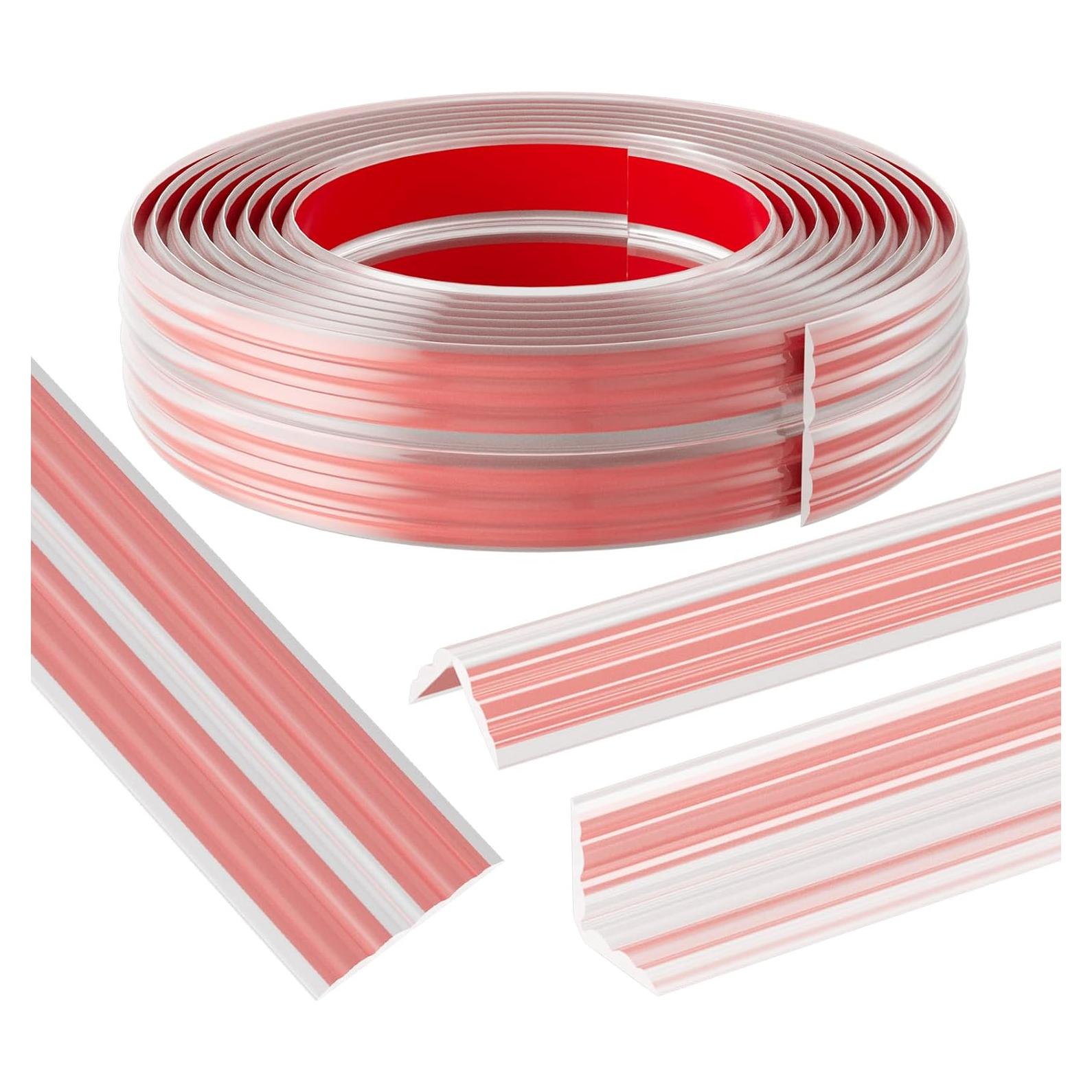 Protector de Esquinas de Pared Elvone 6 CM x 6.1 m Transparente