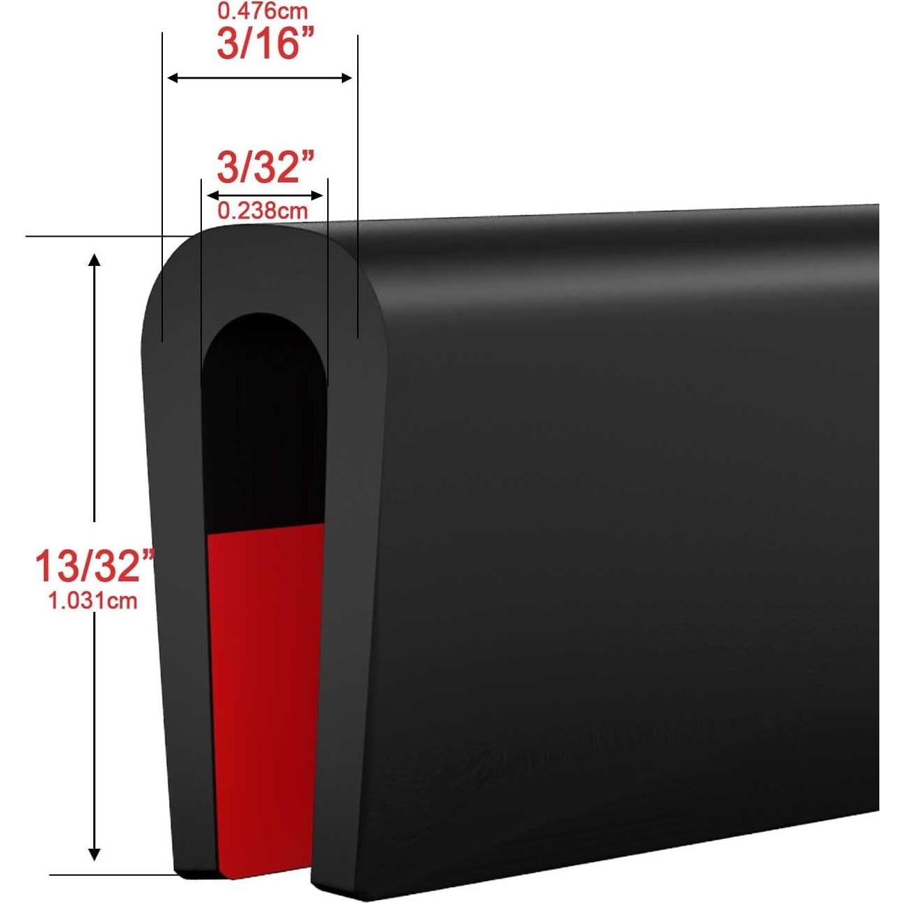 Bisel Autoadhesivo de Silicona Pettyelf Negro 6m 3.2mm