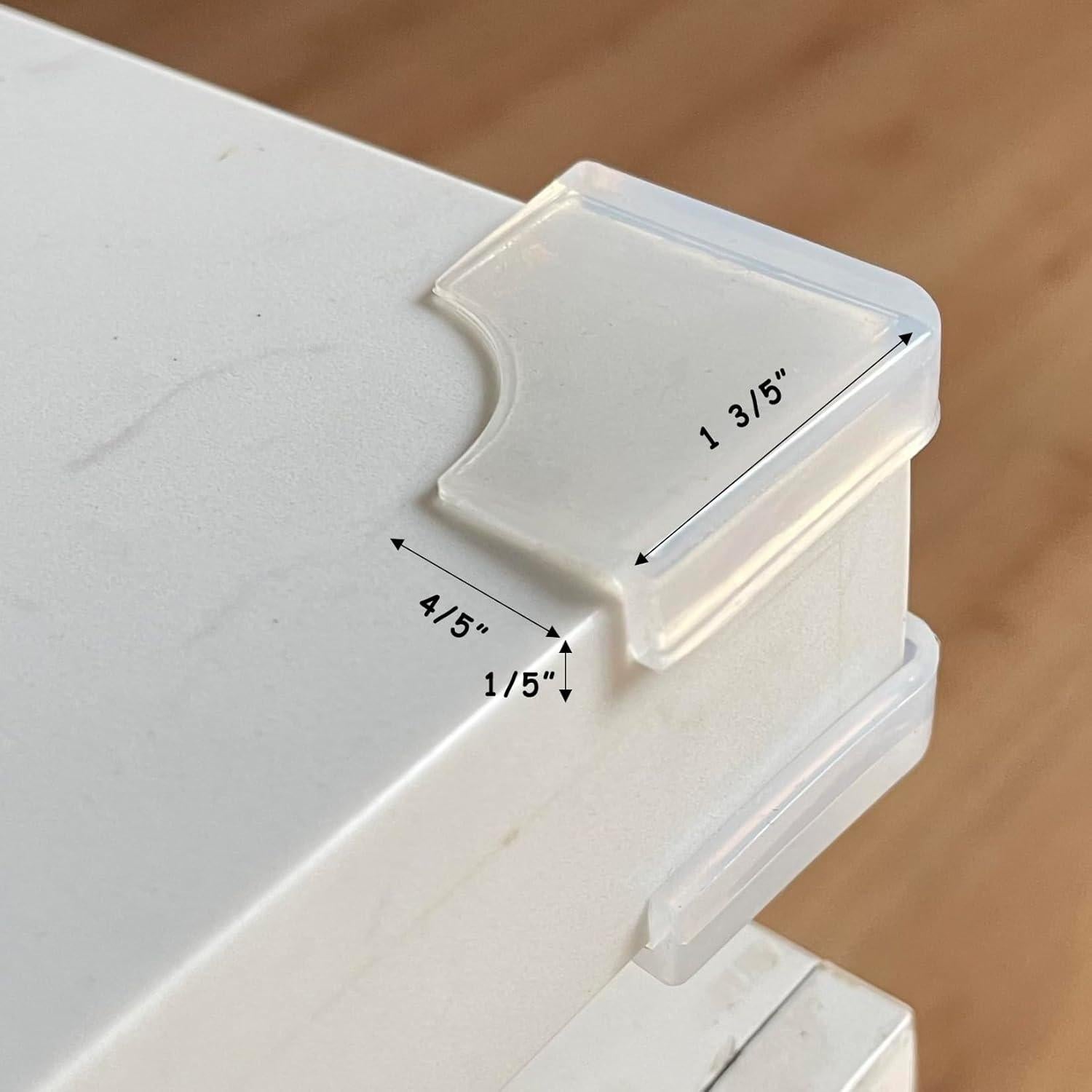 Protectores de Esquinas de Silicona Angloria 1.2x1.2 cm Transparentes