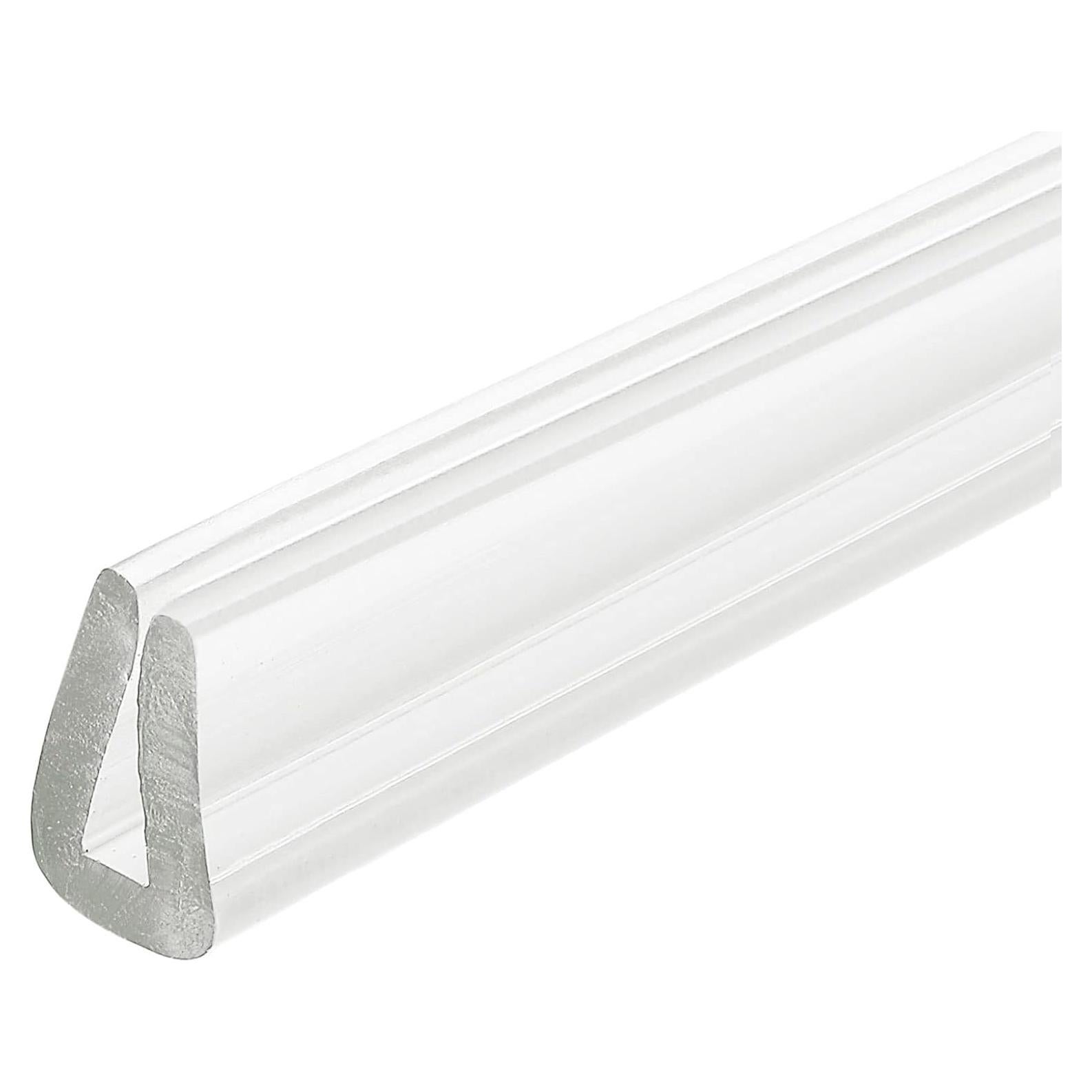 Borde de Canal en U uxcell 3.5m Goma Transparente 1-2mm