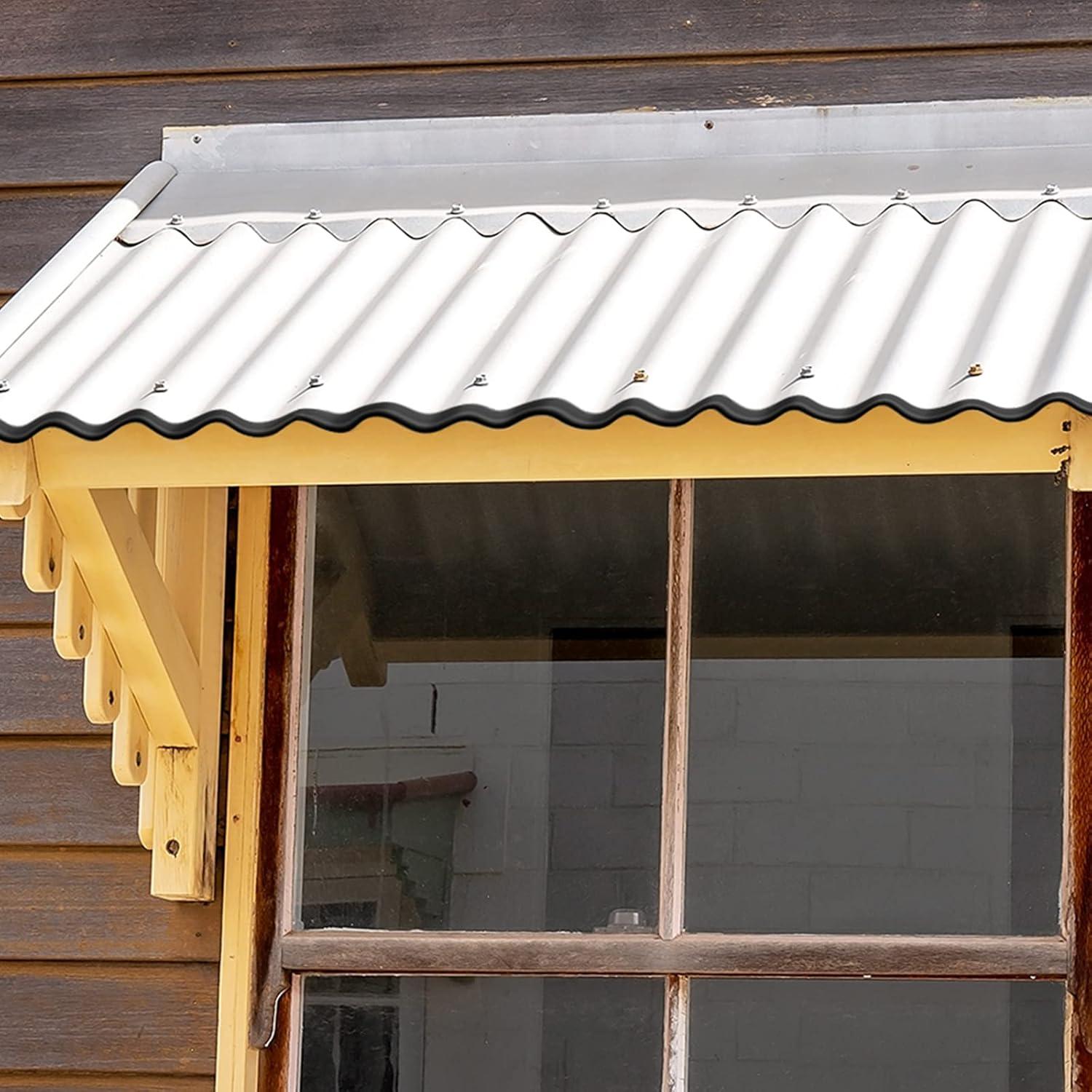 Bisel de canal U de goma Tondiamo 6.1m negro para puertas