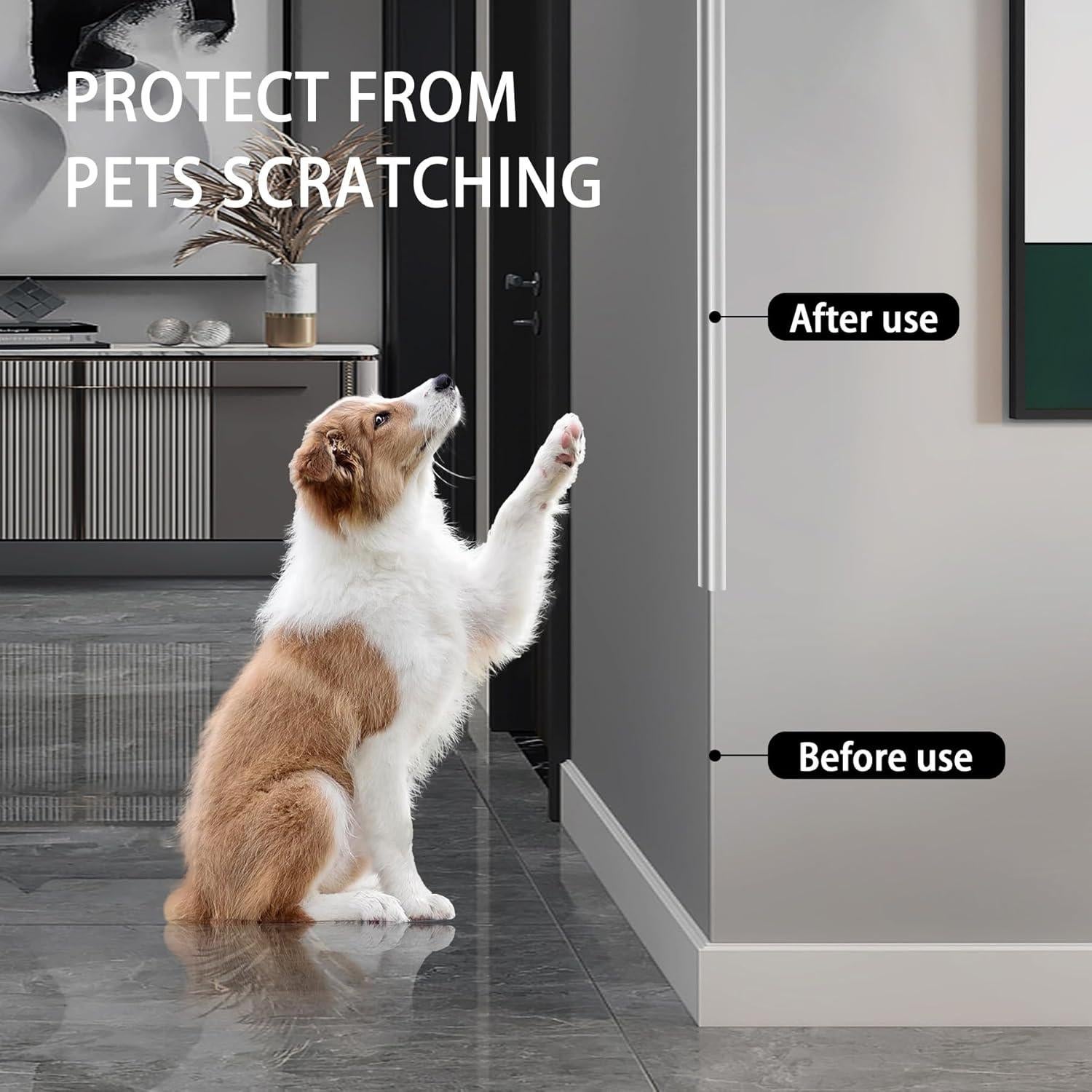 Protecciones de esquina L Trimold 0.9m x 3cm Transparentes (3Pcs)