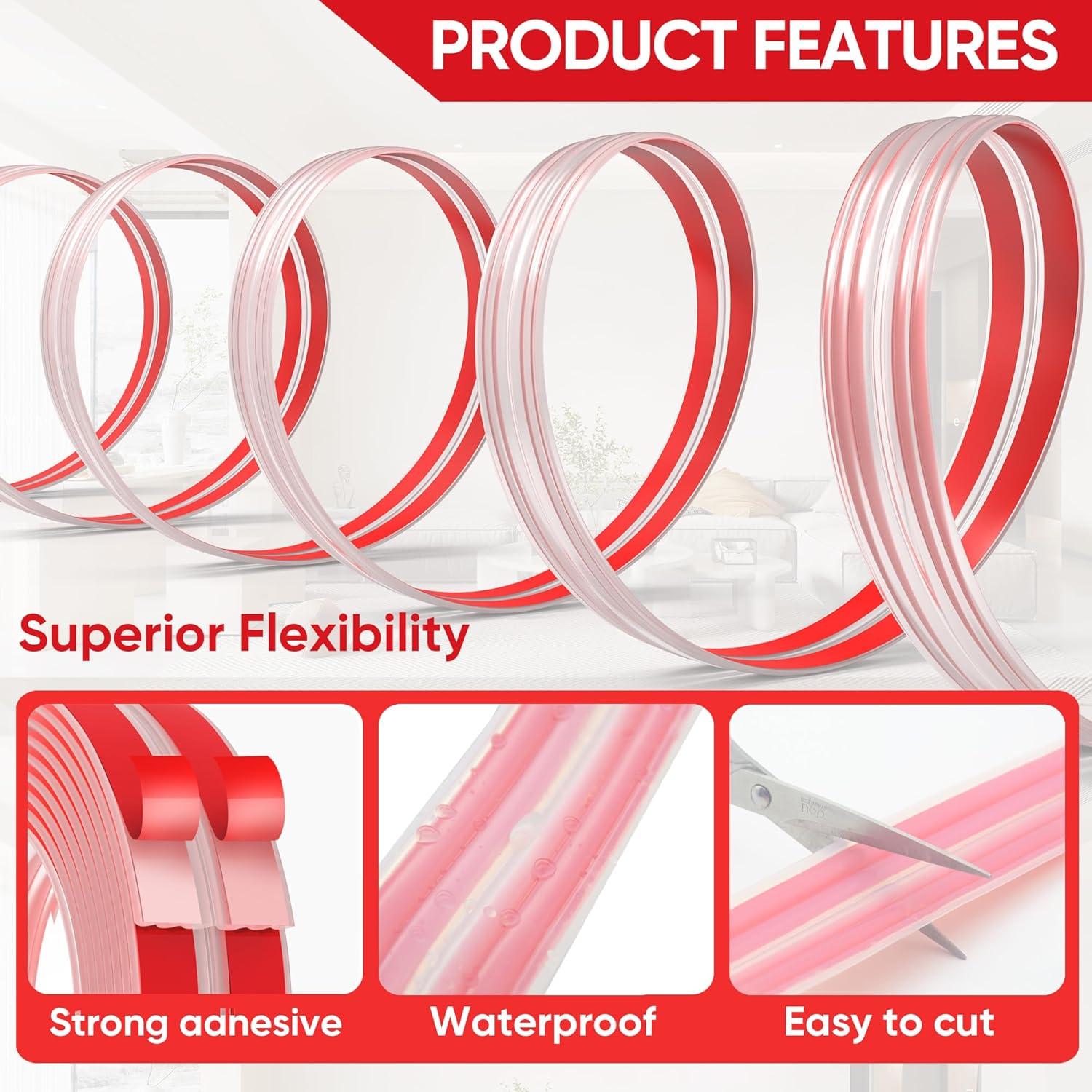 Protector de Esquina de Pared Mavionor 4.06cm x 3.05m Transparente