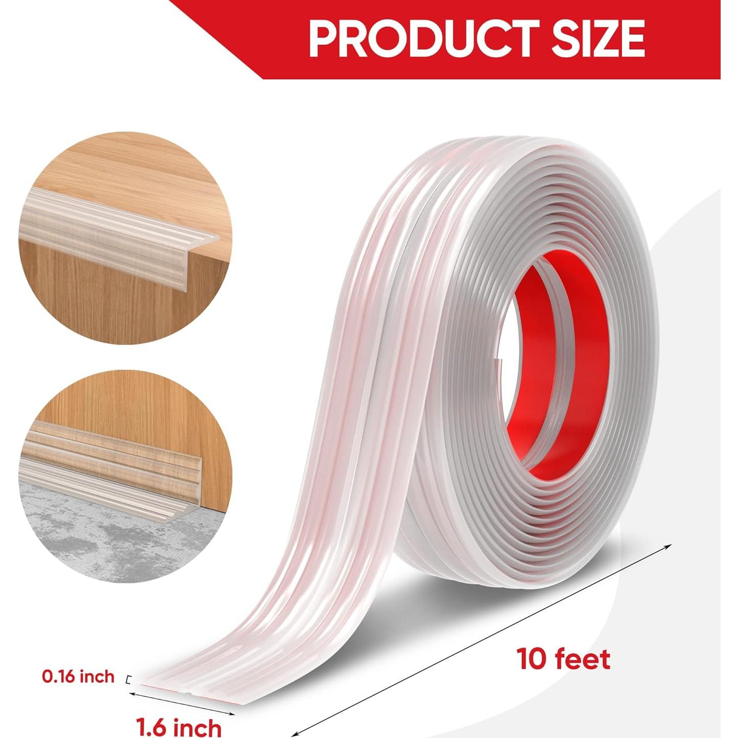 Protector de Esquina de Pared Mavionor 4.06cm x 3.05m Transparente