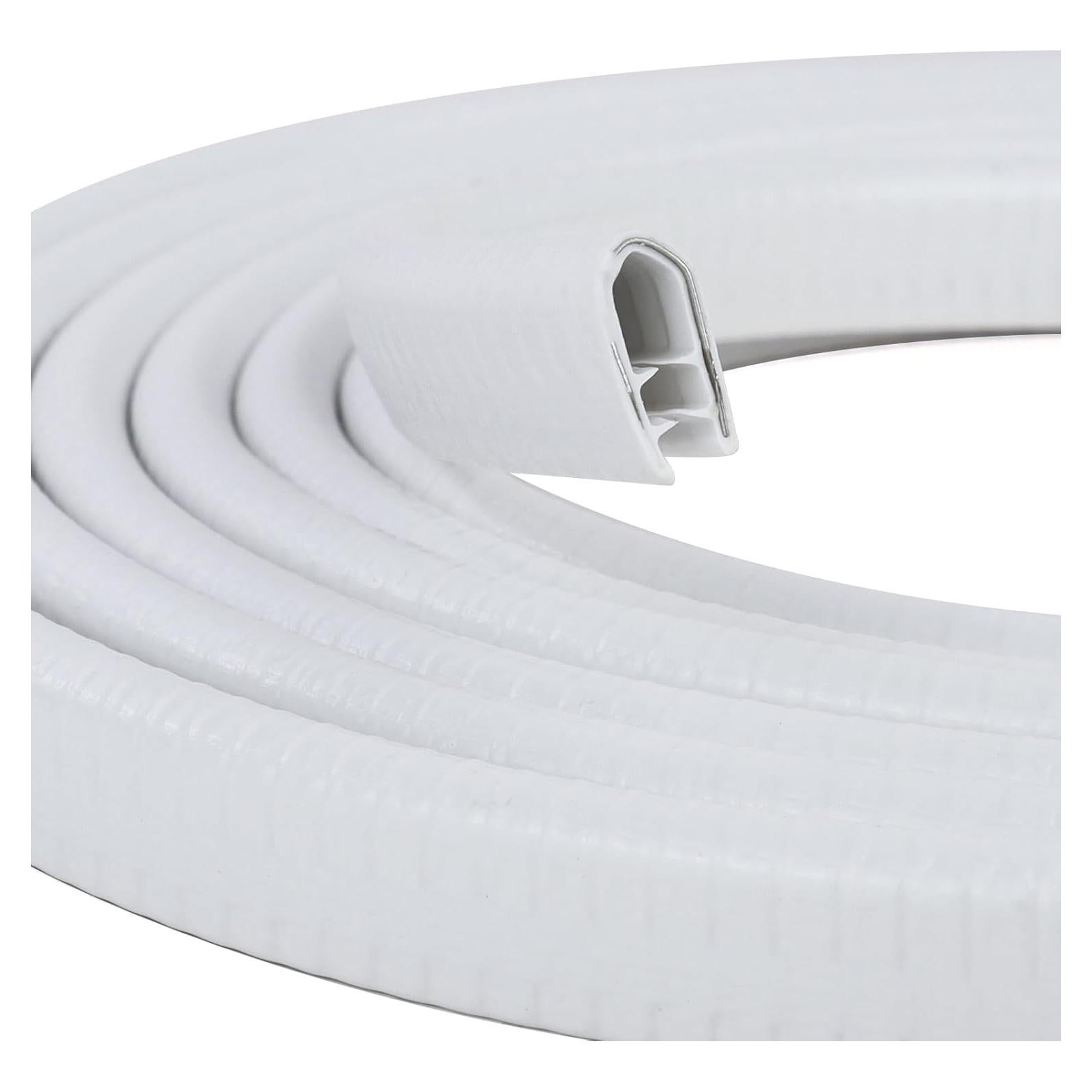 Bisel de Goma PVC EdgeSeal 3.05m Blanco para Bordes 1.2-6.4mm