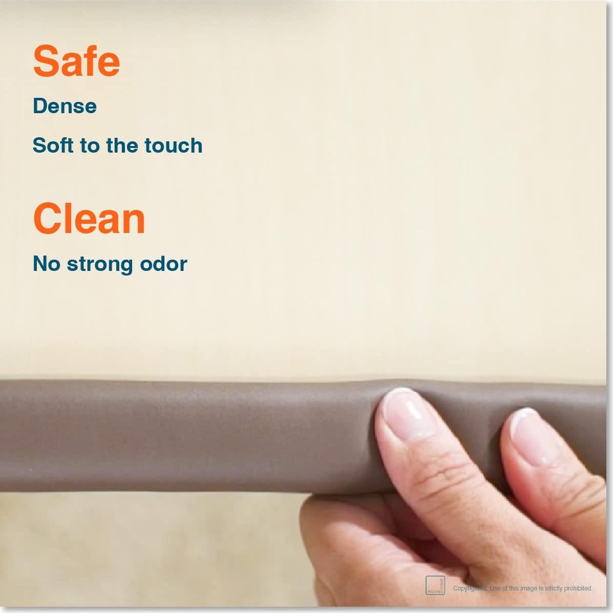 Protector de Bordes Roving Cove 2.74m Espuma Caucho Negro