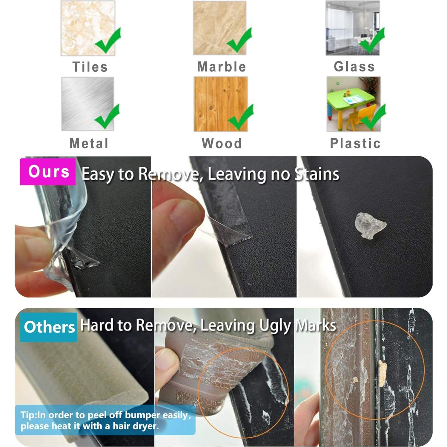 Protector de Bordes de Silicona Angloria 1.52x1.52cm Transparente