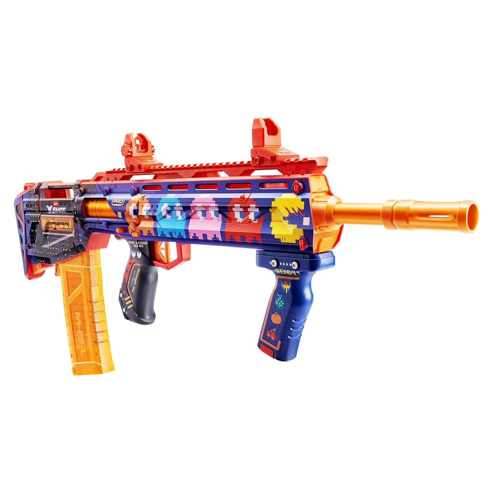 Blaster XShot Skins Pro Pac-Man con 40 Dardos y Tecnología Aire Pocket