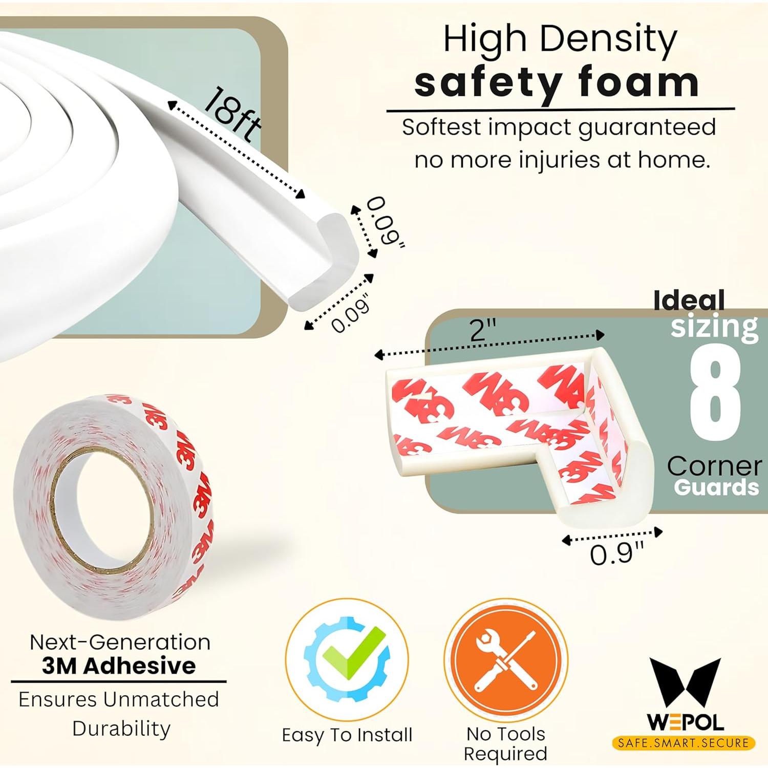 Protector de Bordes y Esquinas WEPOL para Bebés - 5.49m