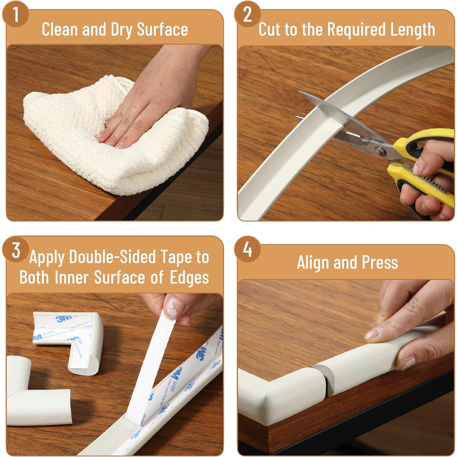 Protectores de Esquinas y Bordes Mr. Pen 4.57m para Bebés