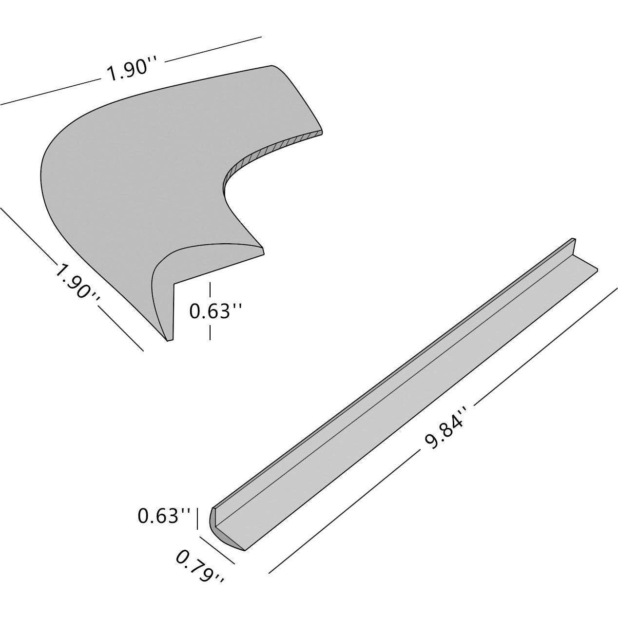 Protectores de Esquinas y Bordes LONGFITE - Silicona Segura, 8 Piezas