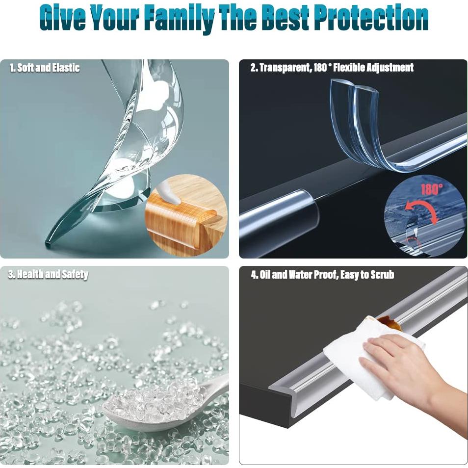 Protector de Esquinas BtlBee 13 pies Silicona Transparente