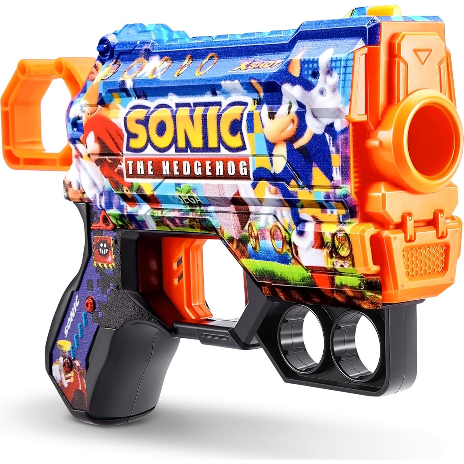 Lanzador X-Shot Skins Menace Sonic + 16 Dardos - ZURU