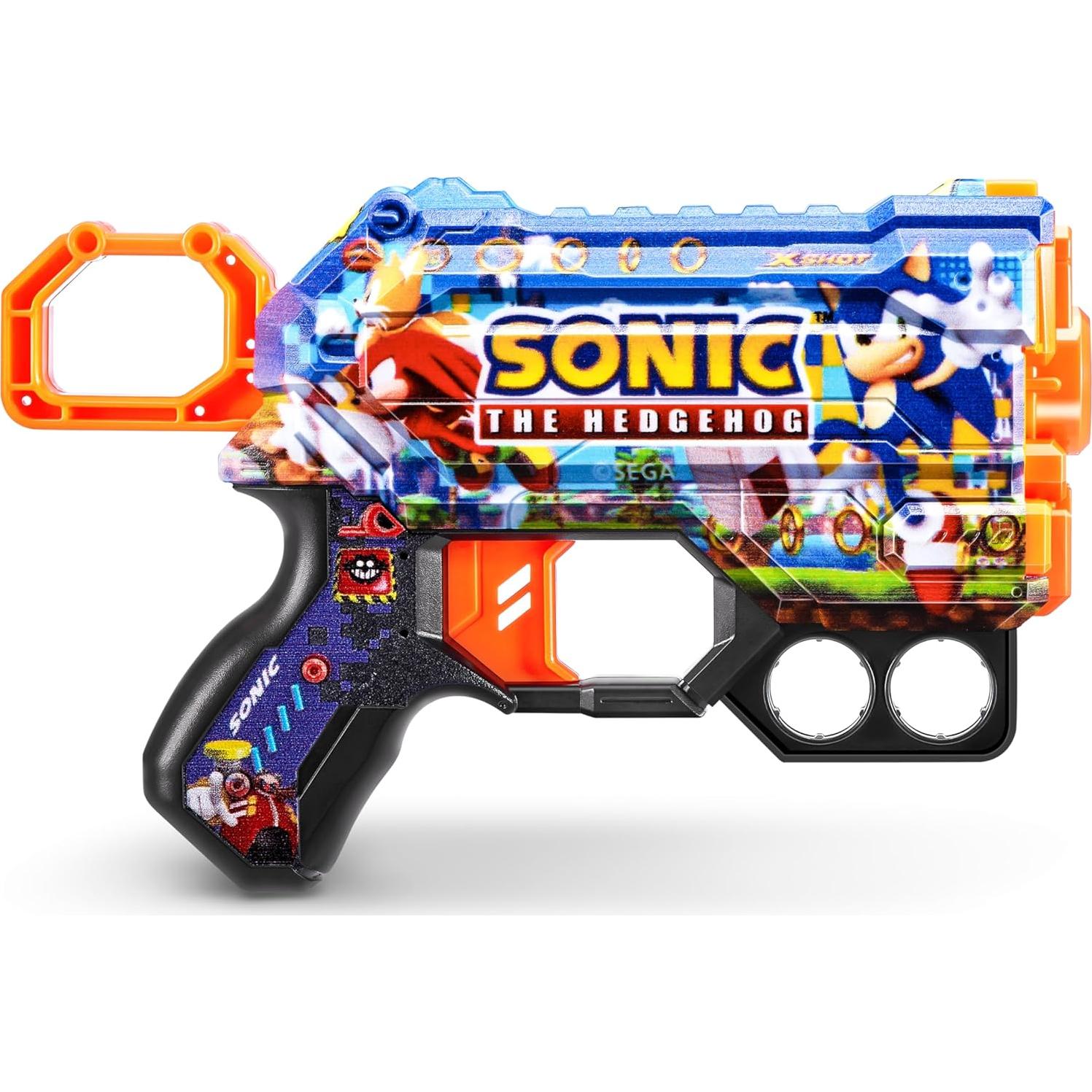 Lanzador X-Shot Skins Menace Sonic + 16 Dardos - ZURU