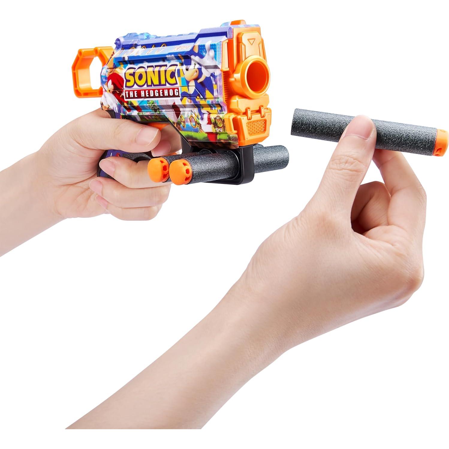 Lanzador X-Shot Skins Menace Sonic + 16 Dardos - ZURU