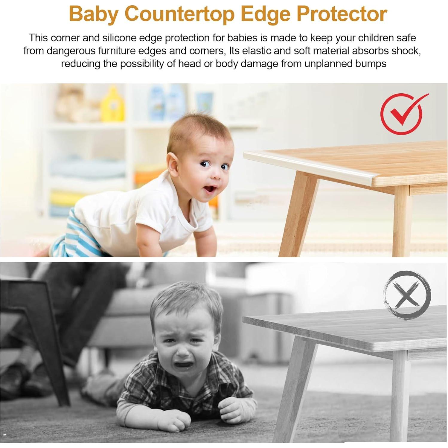 Protector de Esquinas para Mesas Adabuing - Silicona Grado Alimenticio 2Pcs