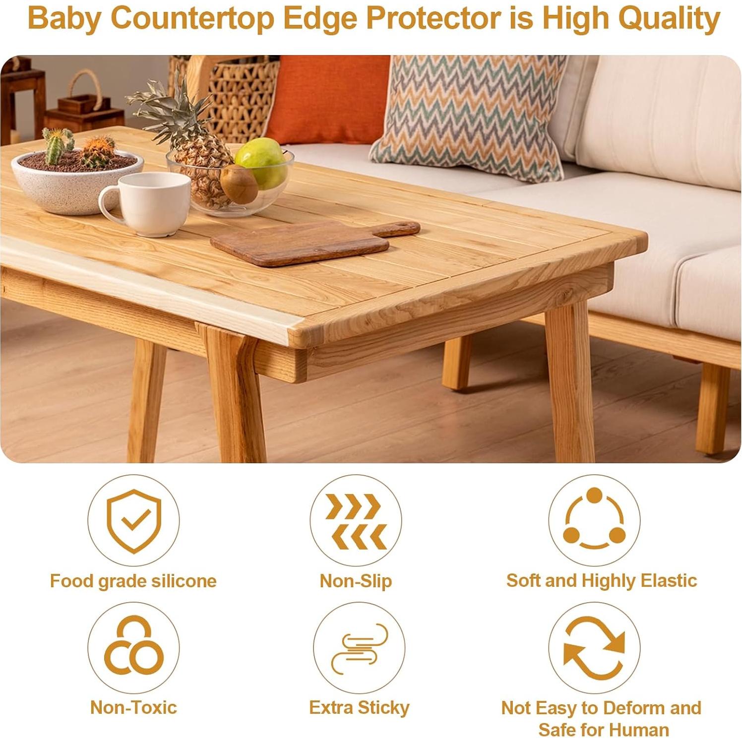 Protector de Esquinas para Mesas Adabuing - Silicona Grado Alimenticio 2Pcs