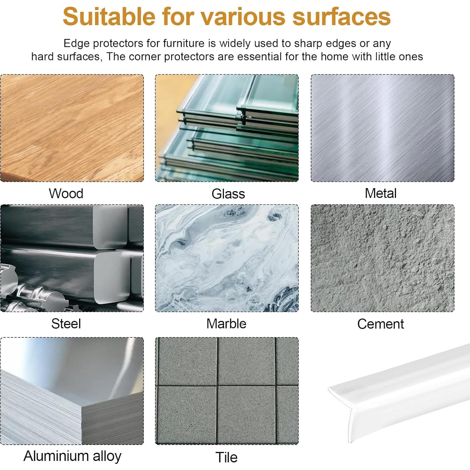 Protector de Esquinas para Mesas Adabuing - Silicona Grado Alimenticio 2Pcs