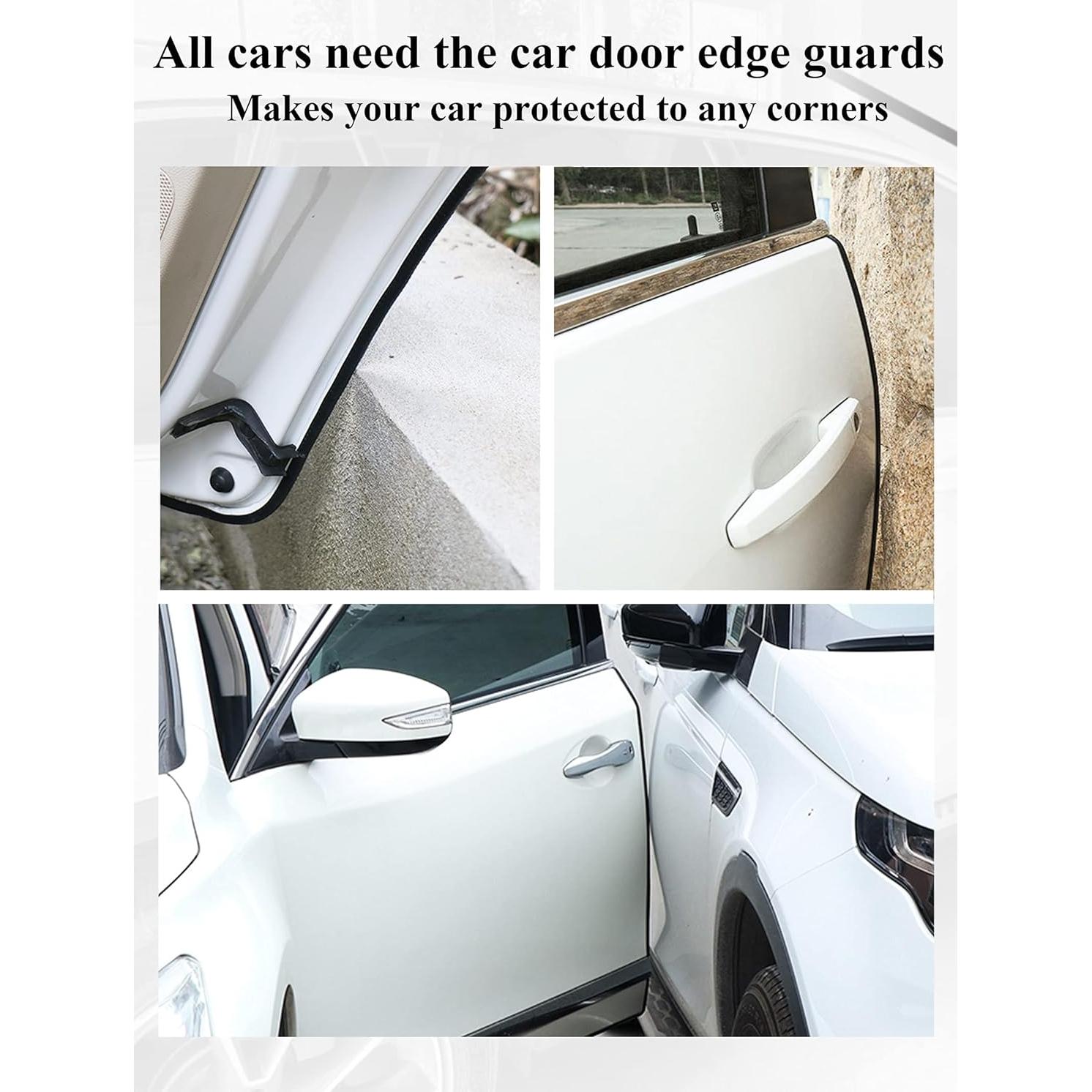 Protector de Bordes de Puerta SYOAUTO 10M Negro Ajuste Universal