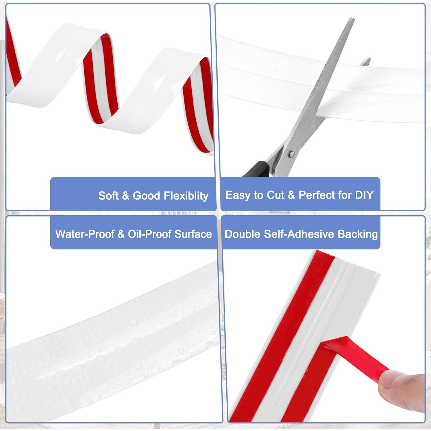 Protector de Esquina Autoadhesivo EYAYEN 2 cm x 3 m Blanco