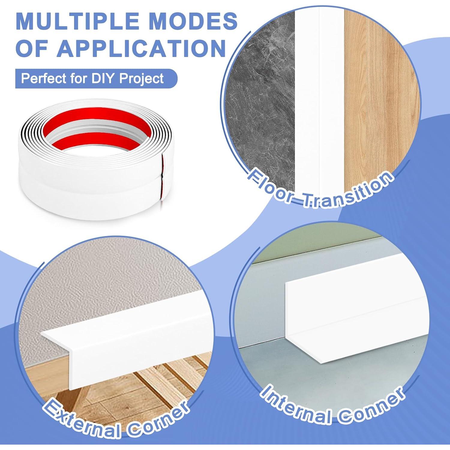 Protector de Esquina Autoadhesivo EYAYEN 2 cm x 3 m Blanco