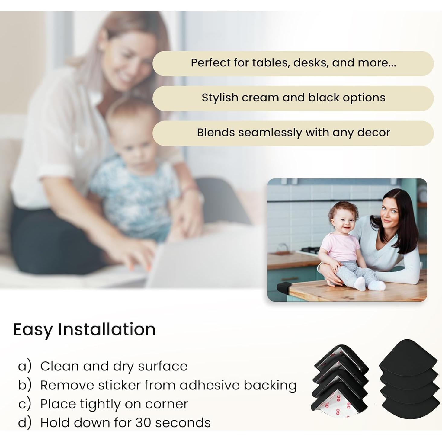 Protectores de Esquinas Acuity Modern 8 Piezas Silicona 6.35 cm