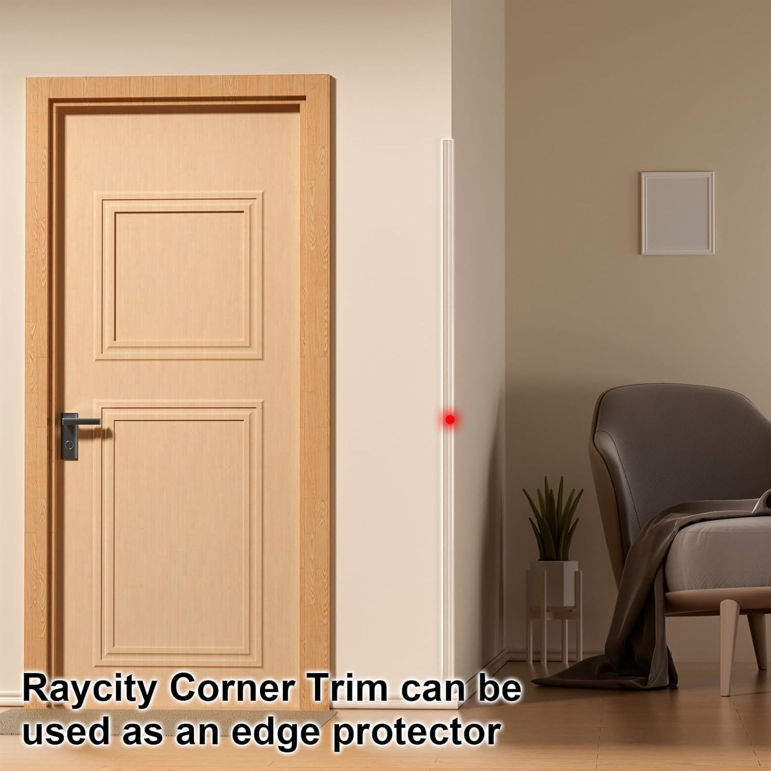 Protector de Esquinas Flexible Raycity 6.1M x 5.84CM Transparente