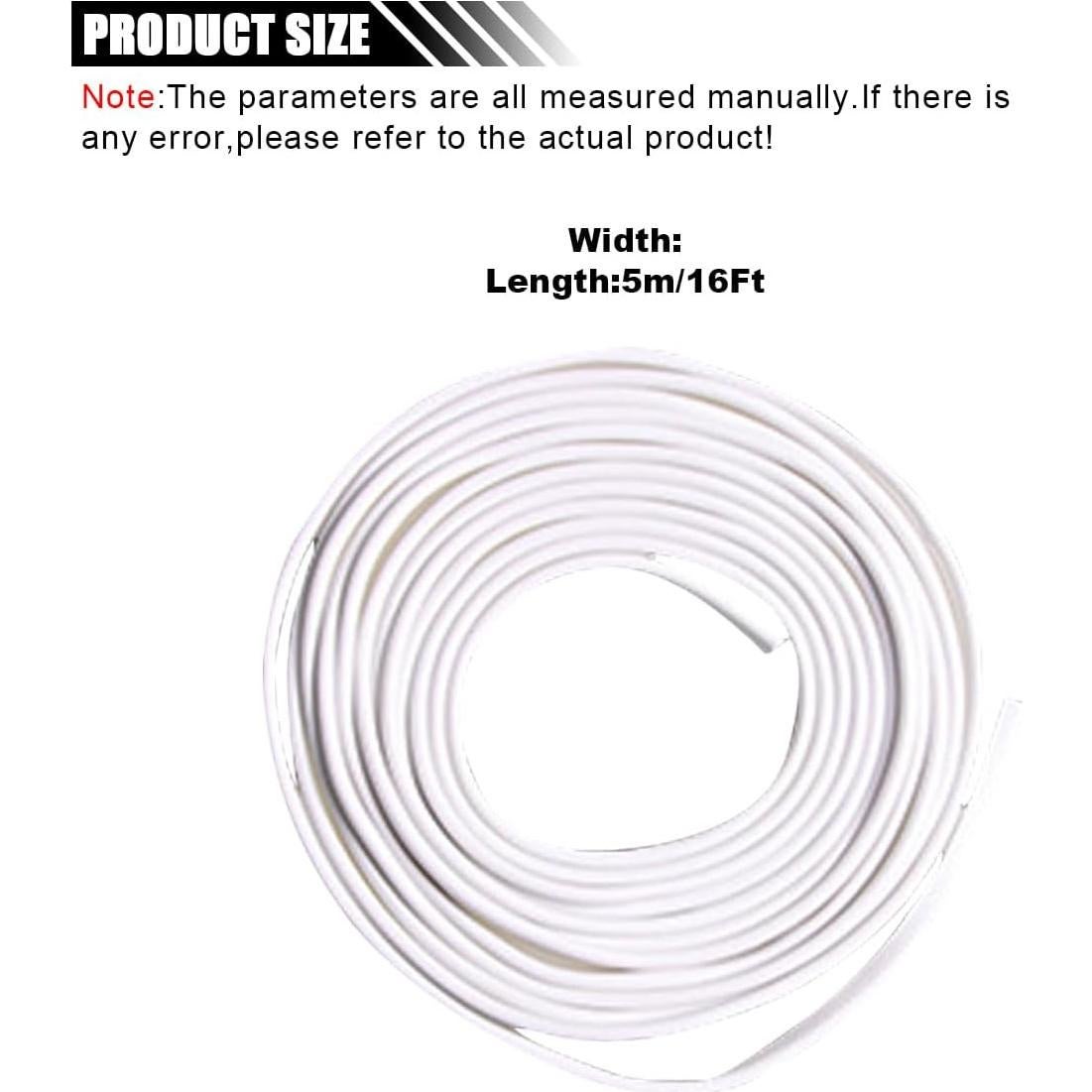 Protector de Bisel de Puerta de Coche LAINLOY 5m Blanco