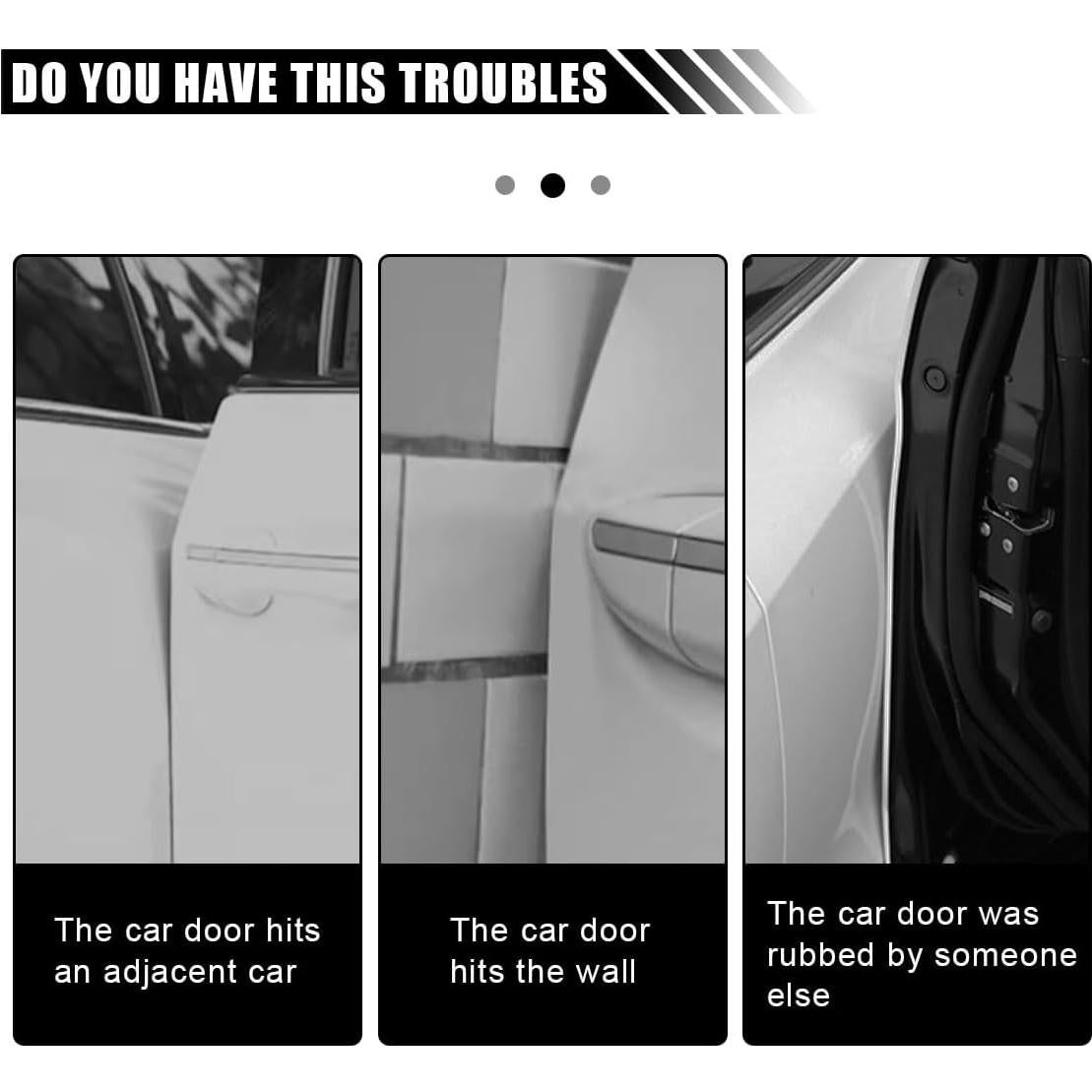 Protector de Bisel de Puerta de Coche LAINLOY 5m Blanco