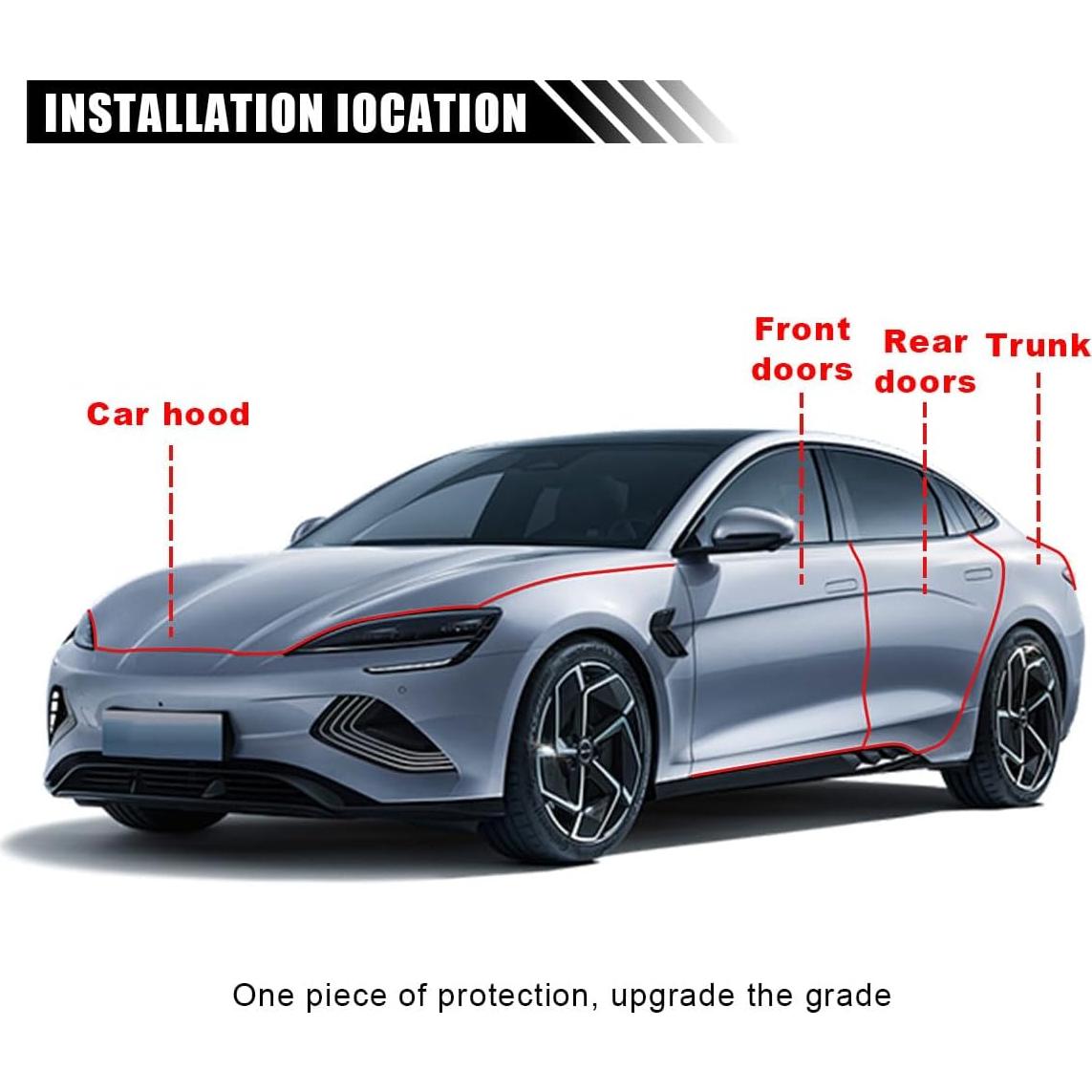 Protector de Bisel de Puerta de Coche LAINLOY 5m Blanco