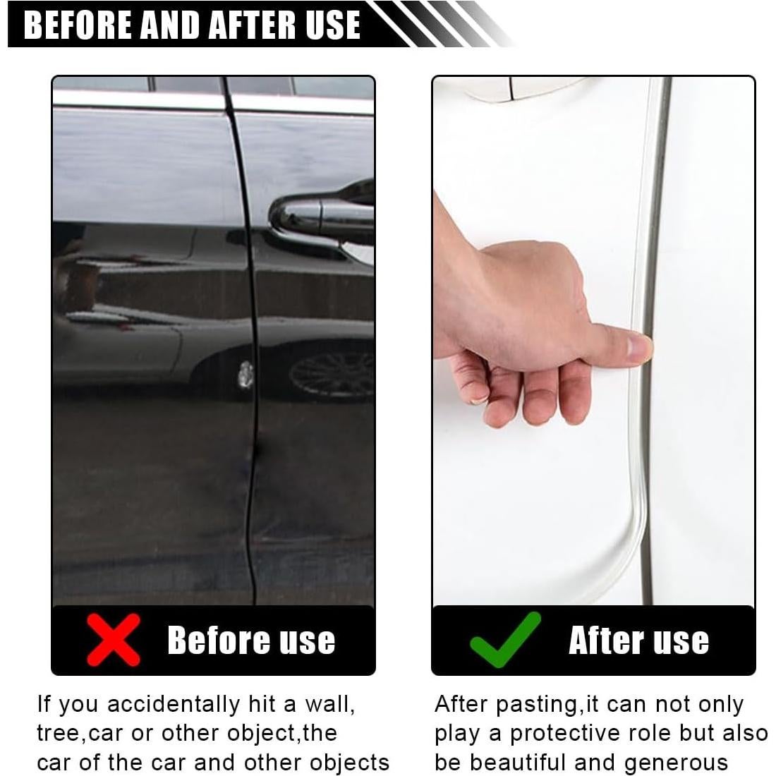 Protector de Bisel de Puerta de Coche LAINLOY 5m Blanco