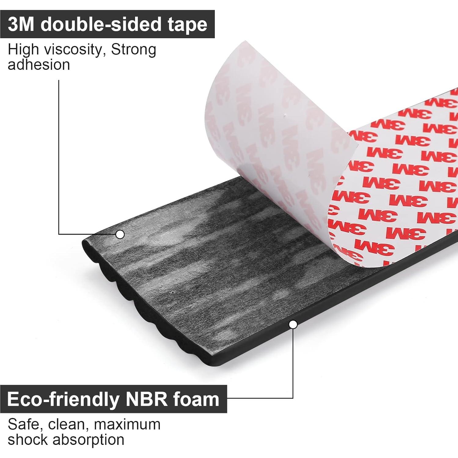 Protector de Esquinas y Bordes Dovesail 5m Negro NBR