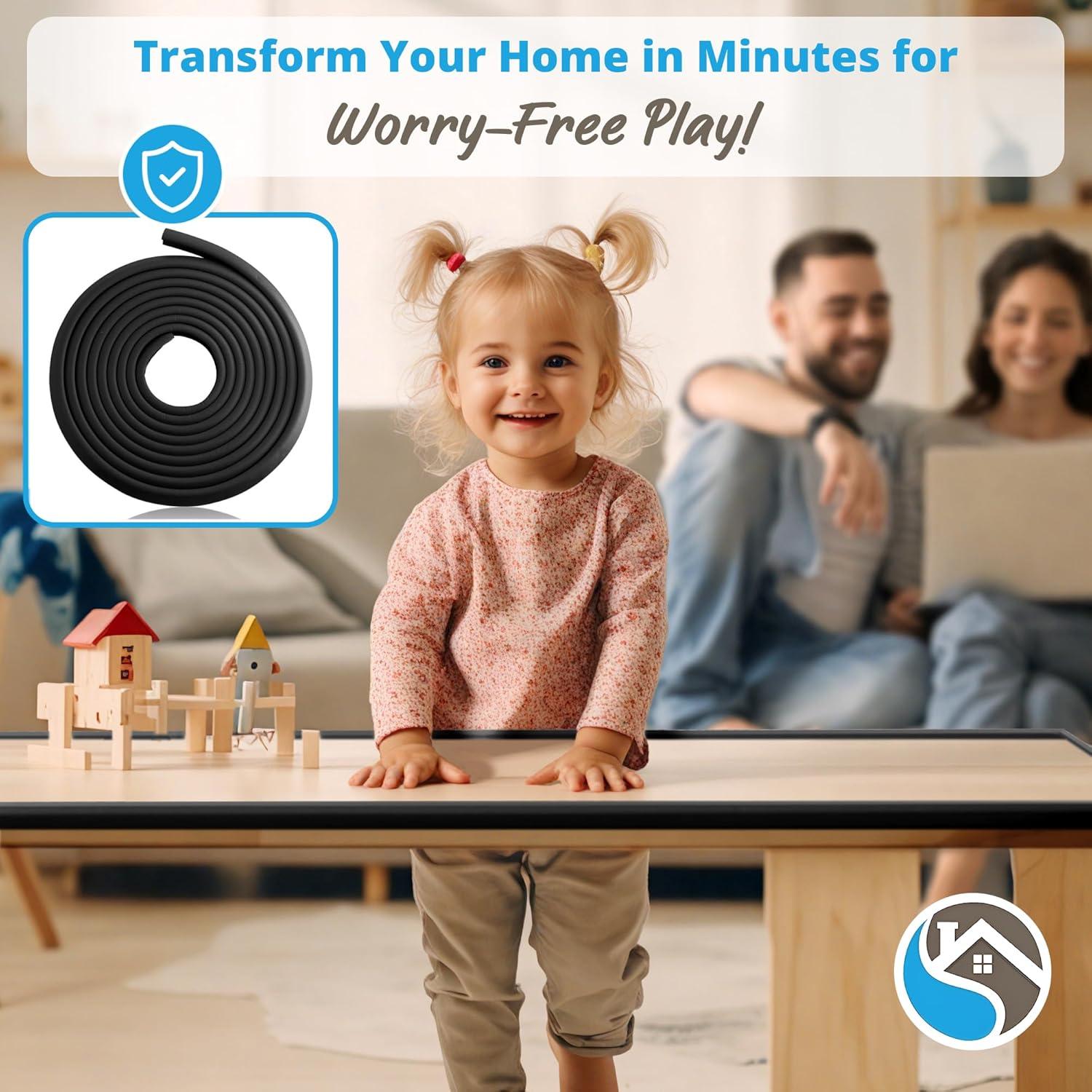 Protector de Bordes para Bebés Komfortology 3.66m Negro