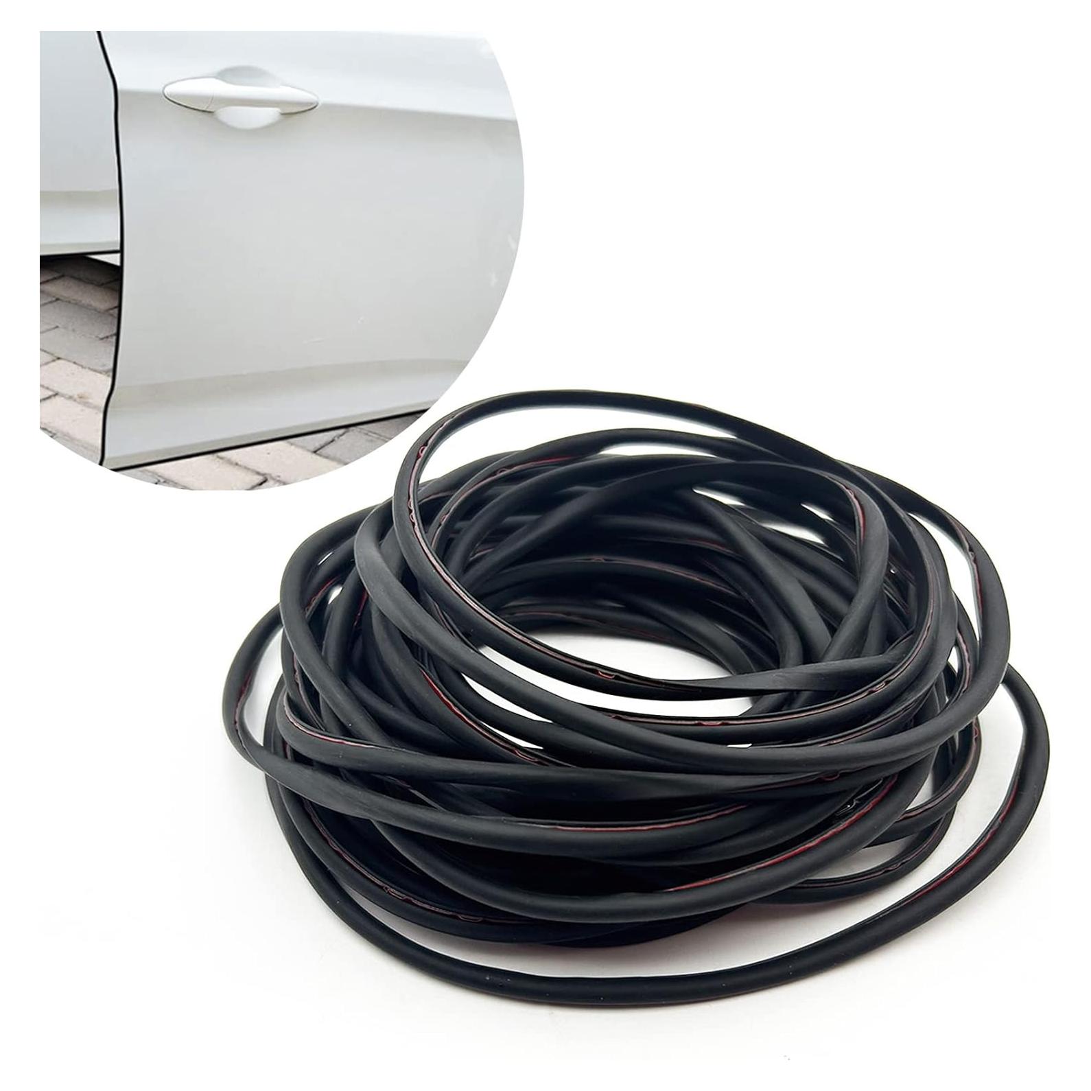 Protector de Bordes de Puertas de Auto NTNEV 10m Goma PVC Negro