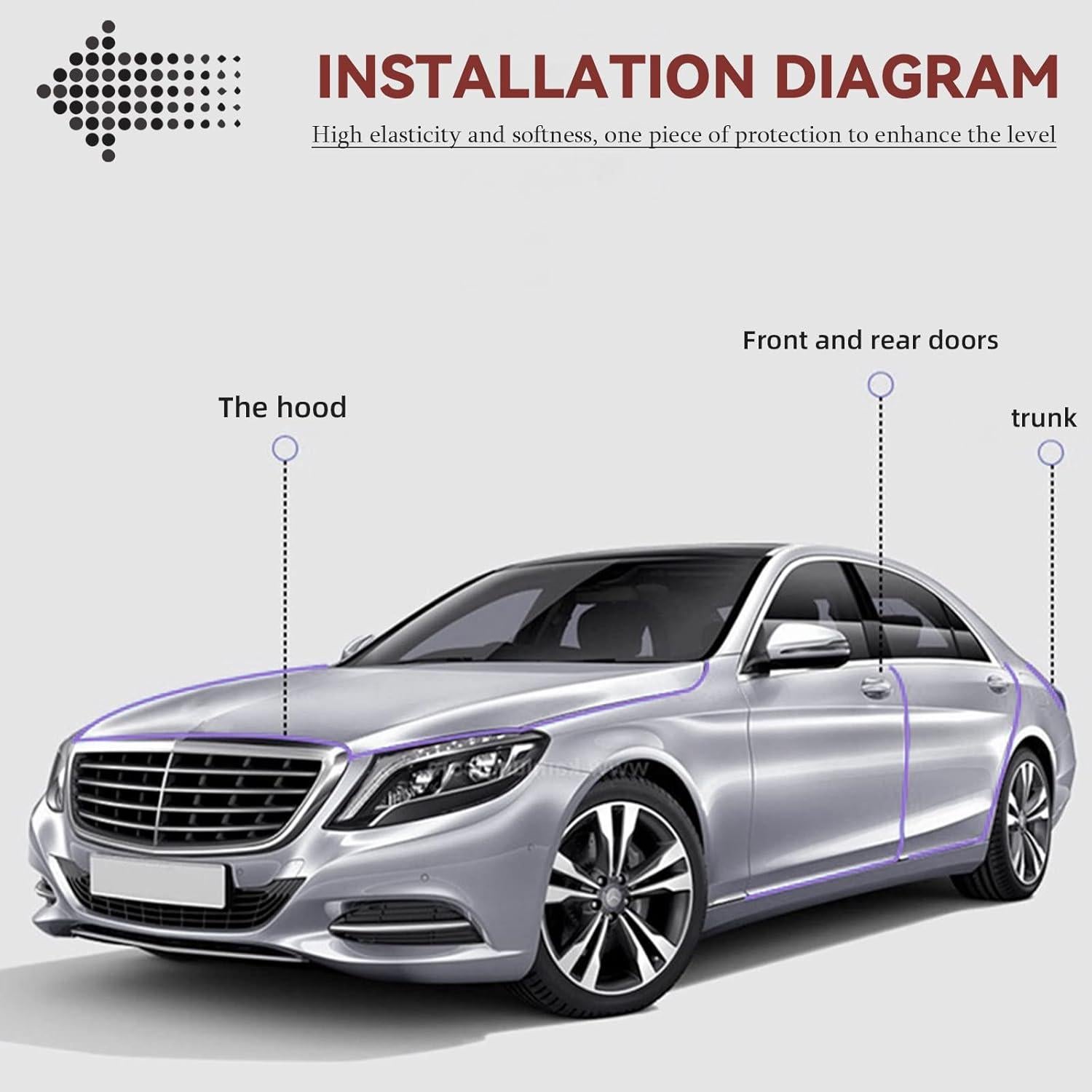 Protector de Bordes de Puertas de Auto NTNEV 10m Goma PVC Negro