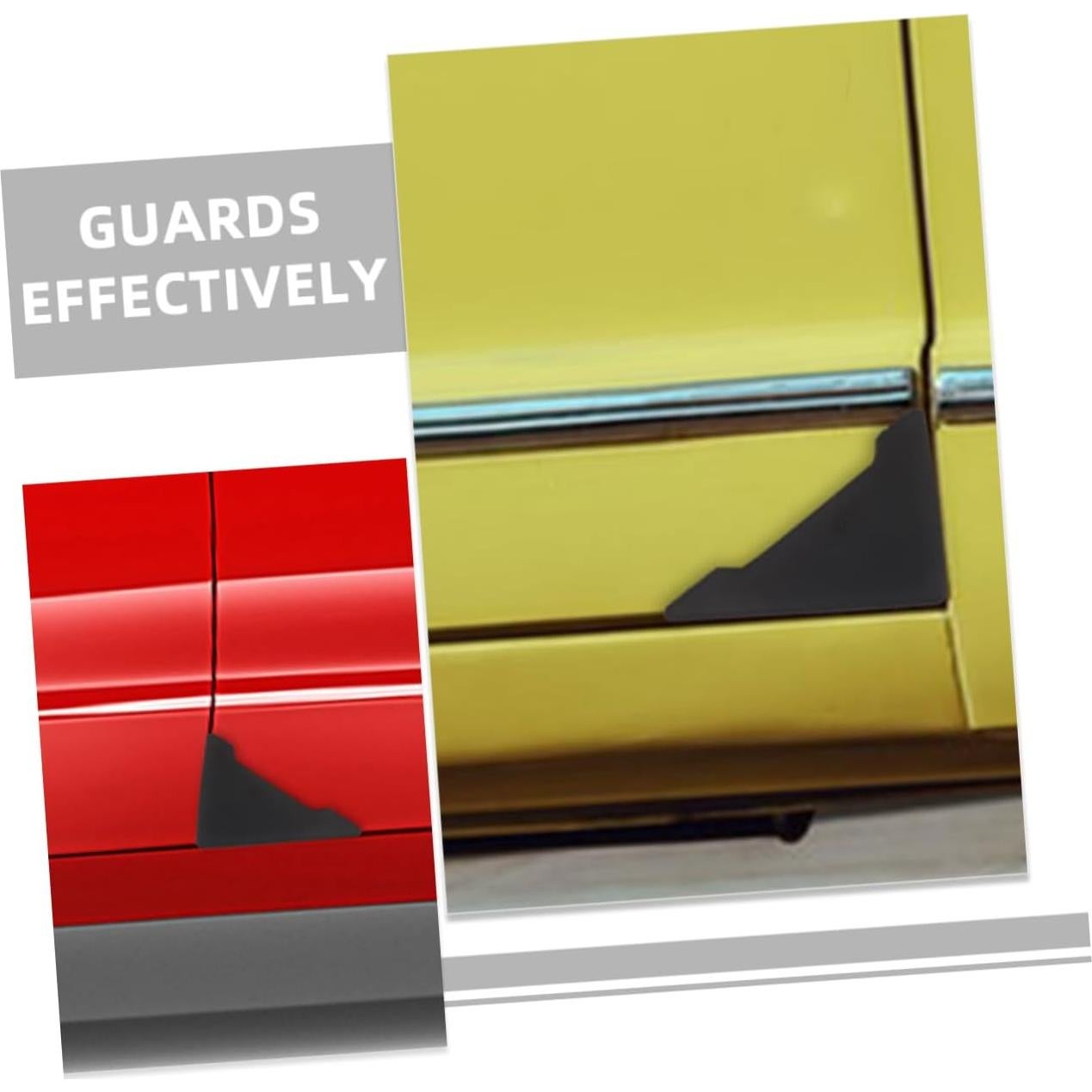 Unomor Protector de Borde de Puerta de Coche 6 Pcs Silicona