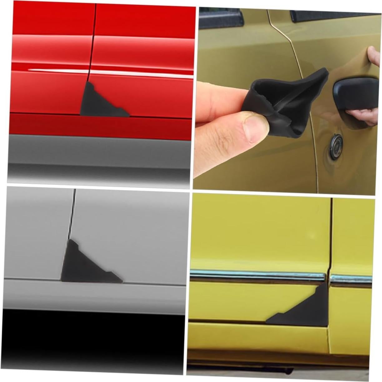 Unomor Protector de Borde de Puerta de Coche 6 Pcs Silicona