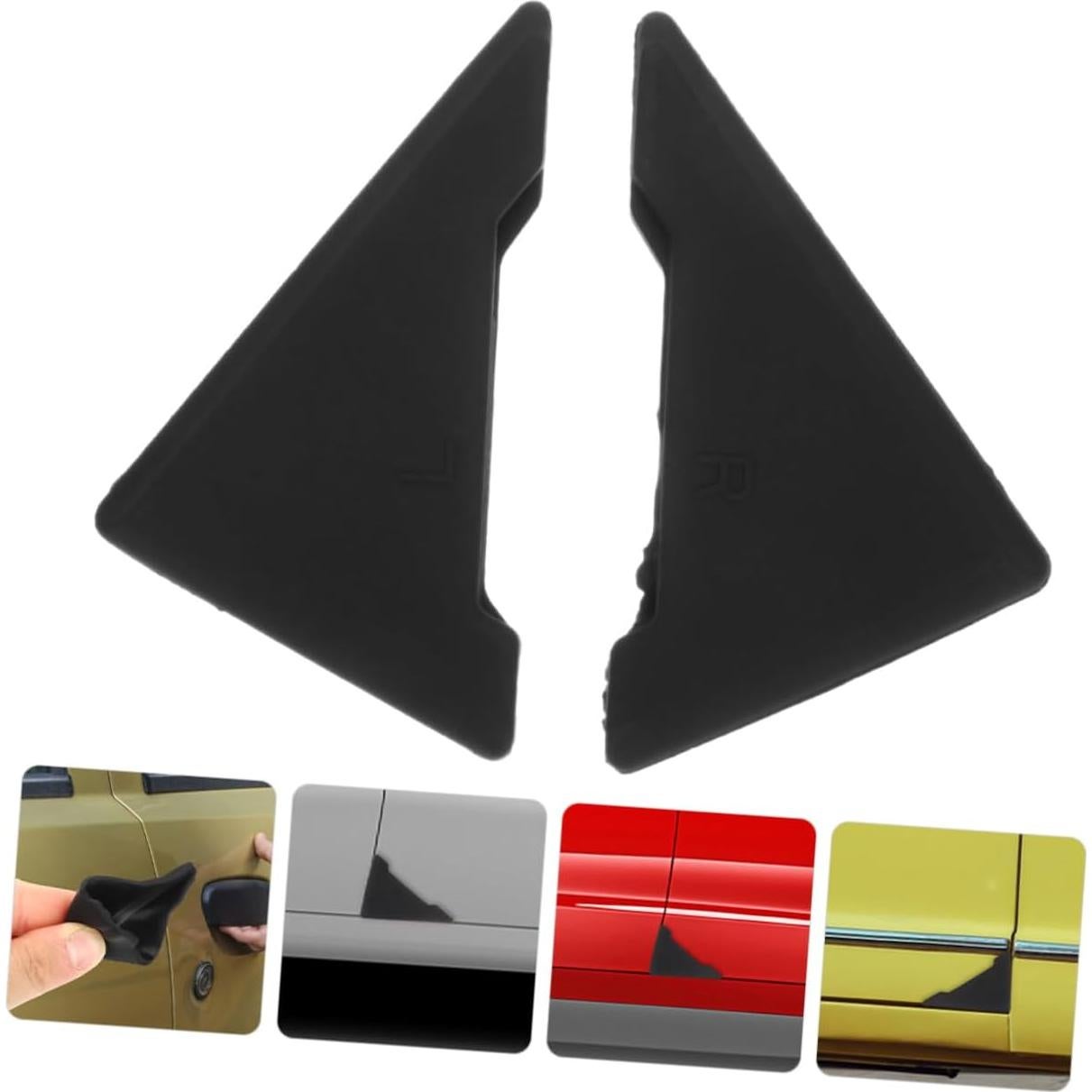 Unomor Protector de Borde de Puerta de Coche 6 Pcs Silicona