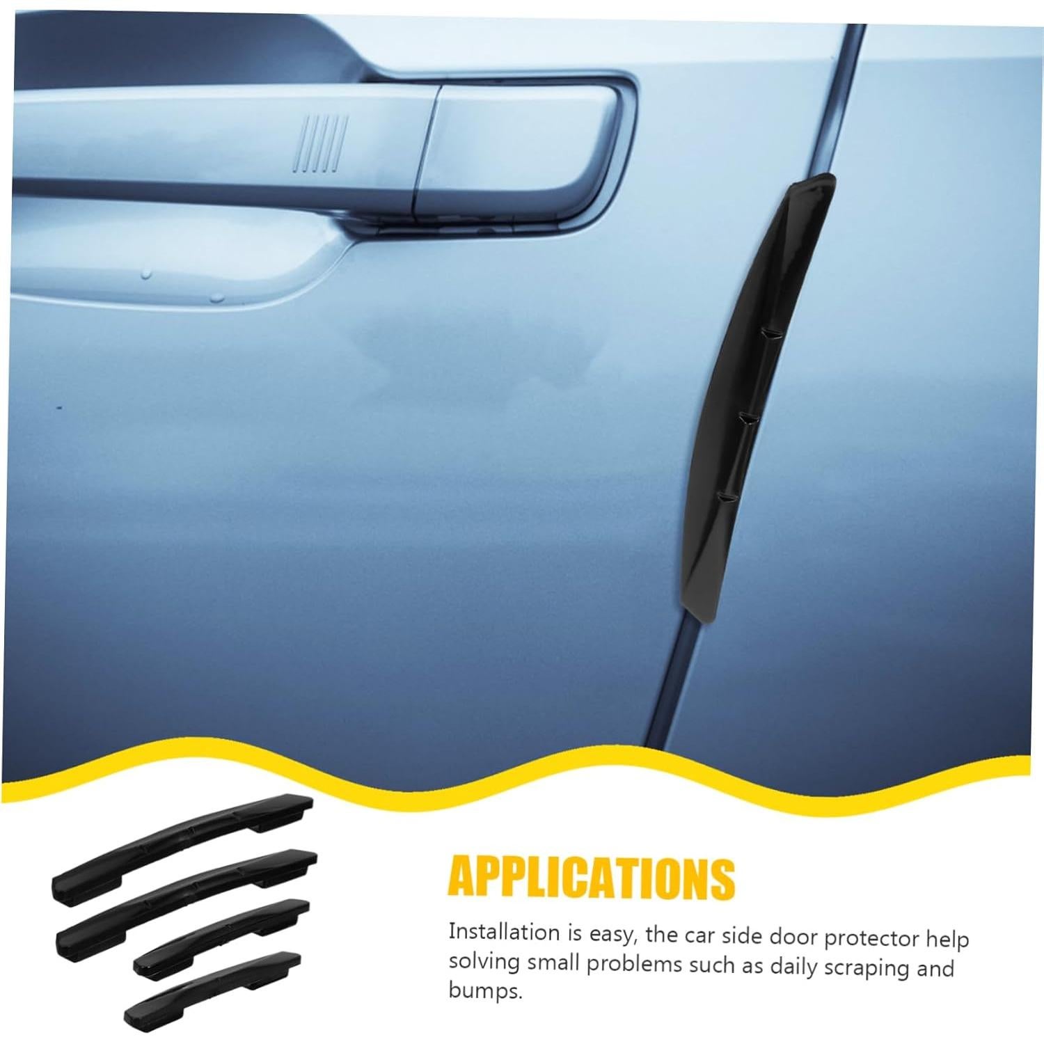 4 Protectores de Bordes de Puertas de Coche Outanaya Silicona