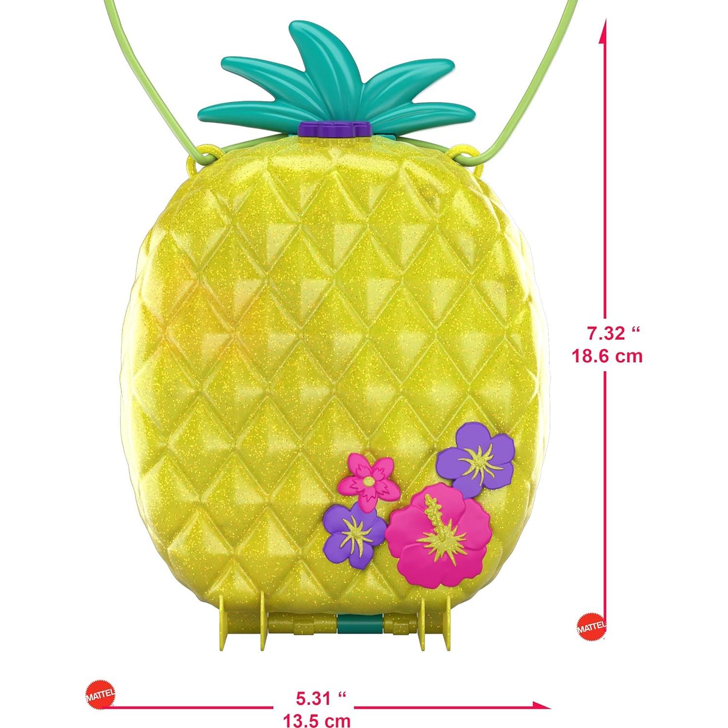 Bolso Compacto Polly Pocket Piña Tropicool con Muñecas